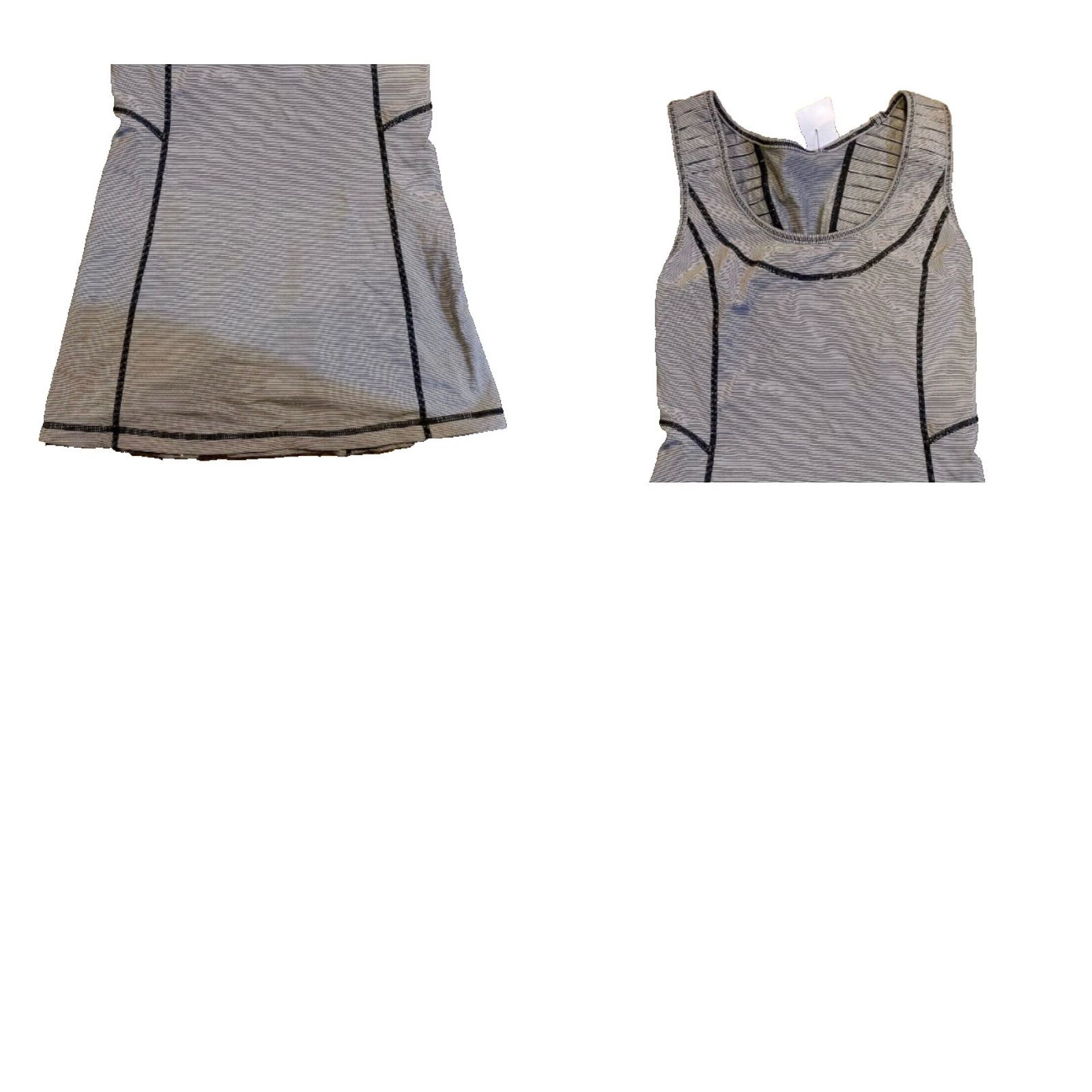 Lululemon Lululemon Run: Stay On Course Tank Black Gray Women's 4 Tank Sleeveless Round Neck Exercise Shirt Size S / US 4 / IT 40 - 9 Thumbnail