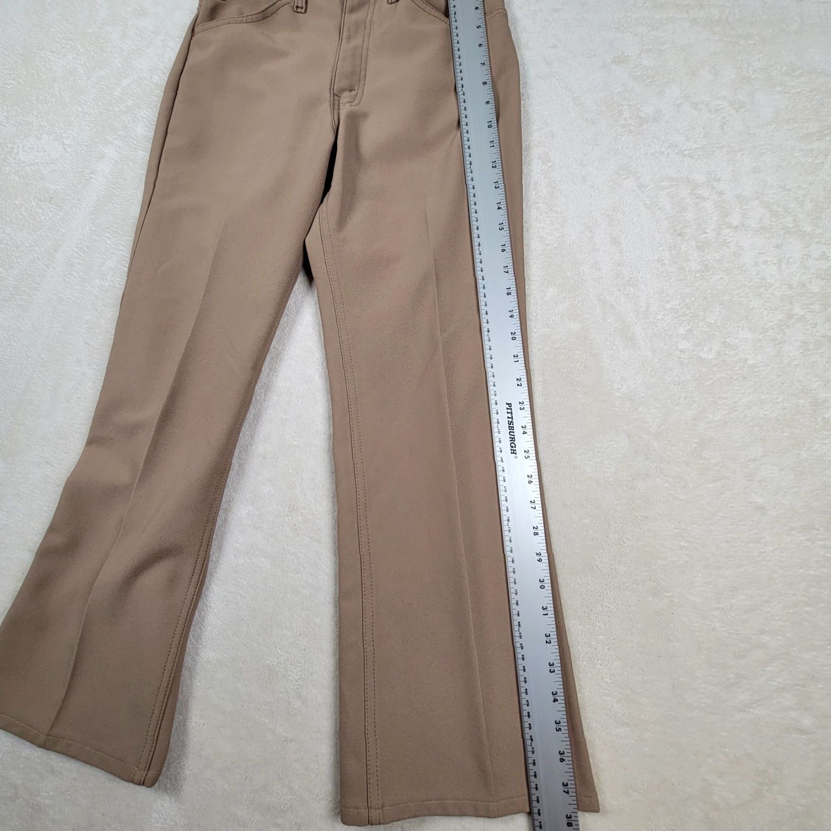 Levi's VINTAGE Levi's 517 Pants Jeans Regular Bootcut Tan Beige 30x28 Mens Cowboy Western 70s 80s Polyester Size US 30 / EU 46 - 5 Thumbnail