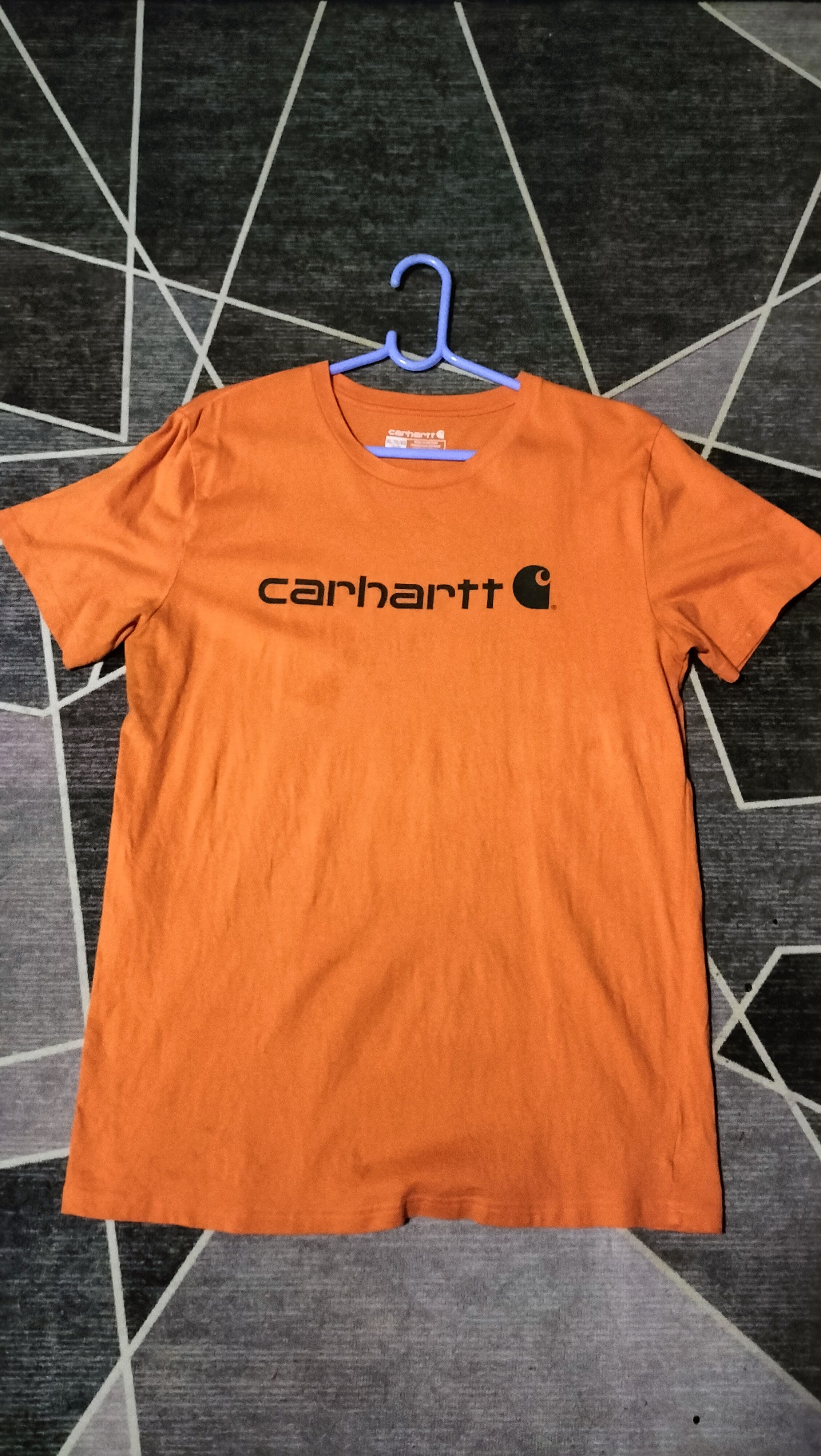 Carhartt Carhartt t shirt spell logo orange colour Size US M / EU 48-50 / 2 - 1 Thumbnail