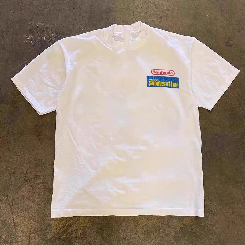 Vintage White washed retro PSP game print t-shirt Size US M / EU 48-50 / 2 - 2 Thumbnail