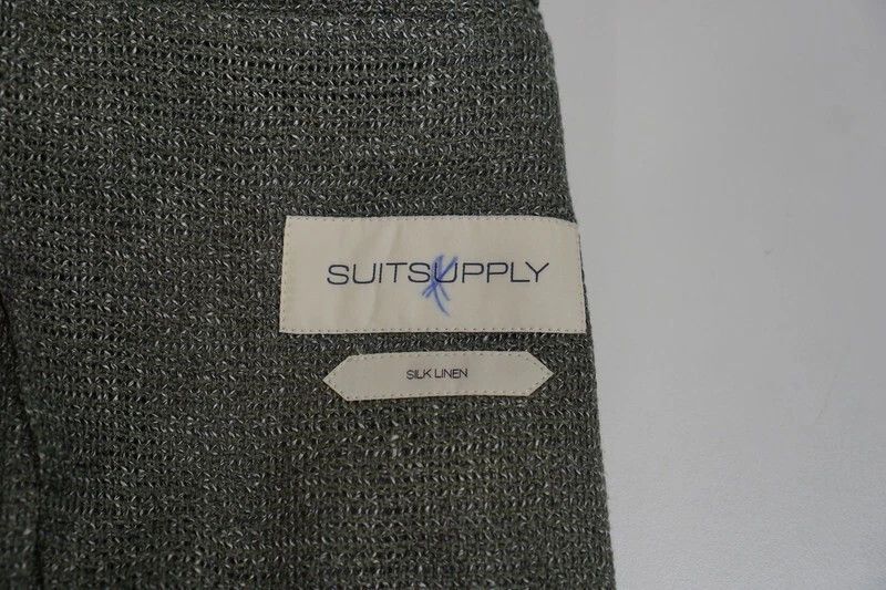 Suitsupply Men Suitsupply Blazer Havana Patch Unlined Silk Ferla US44L Size 44L - 6 Thumbnail