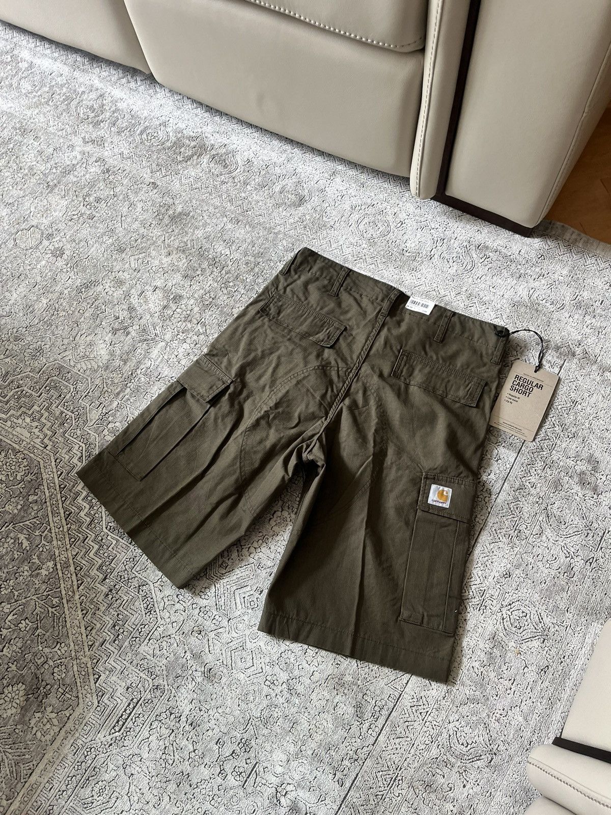 image of Carhartt Wip Regular Cargo Short in Khaki, Men's (Size 30)