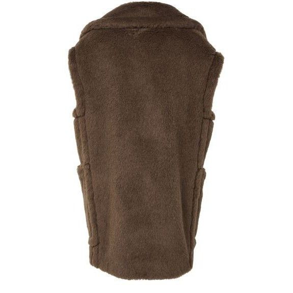 Max Mara MAX MARA Bormida Sleeveless Brown Wool Vest Jacket New & Aut Size S / US 4 / IT 40 - 2 Thumbnail