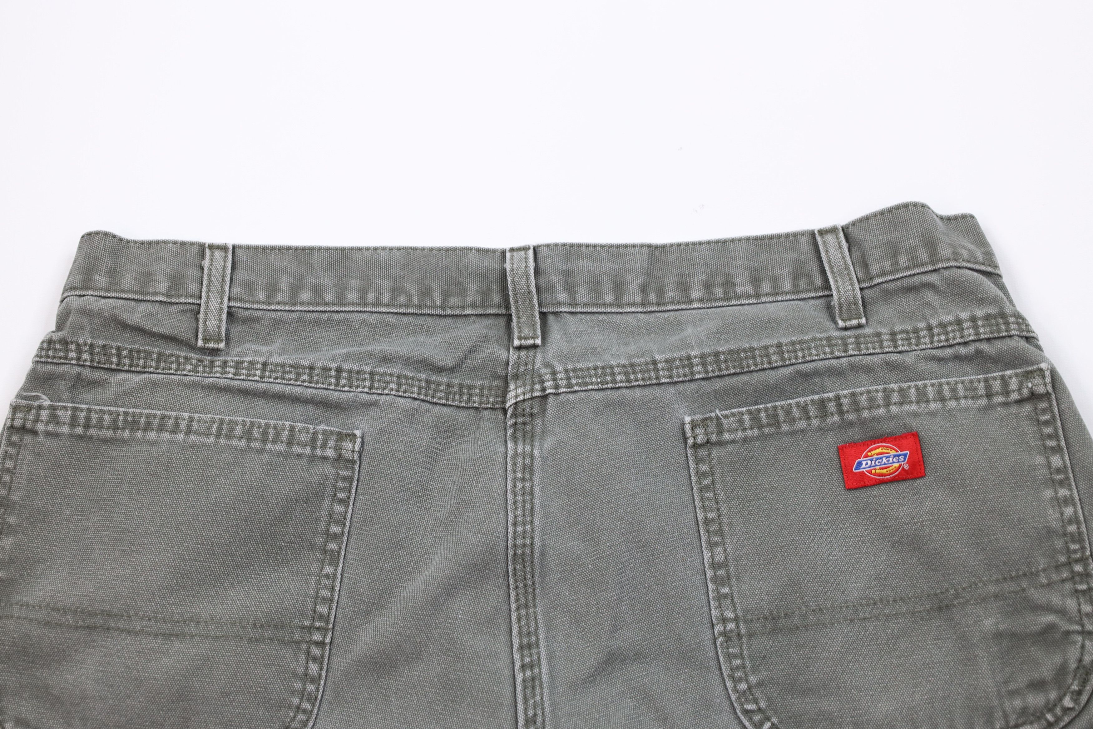 Dickies Vintage Dickies Relaxed Fit Canvas Dungaree Shorts Green Size US 38 / EU 54 - 11 Thumbnail