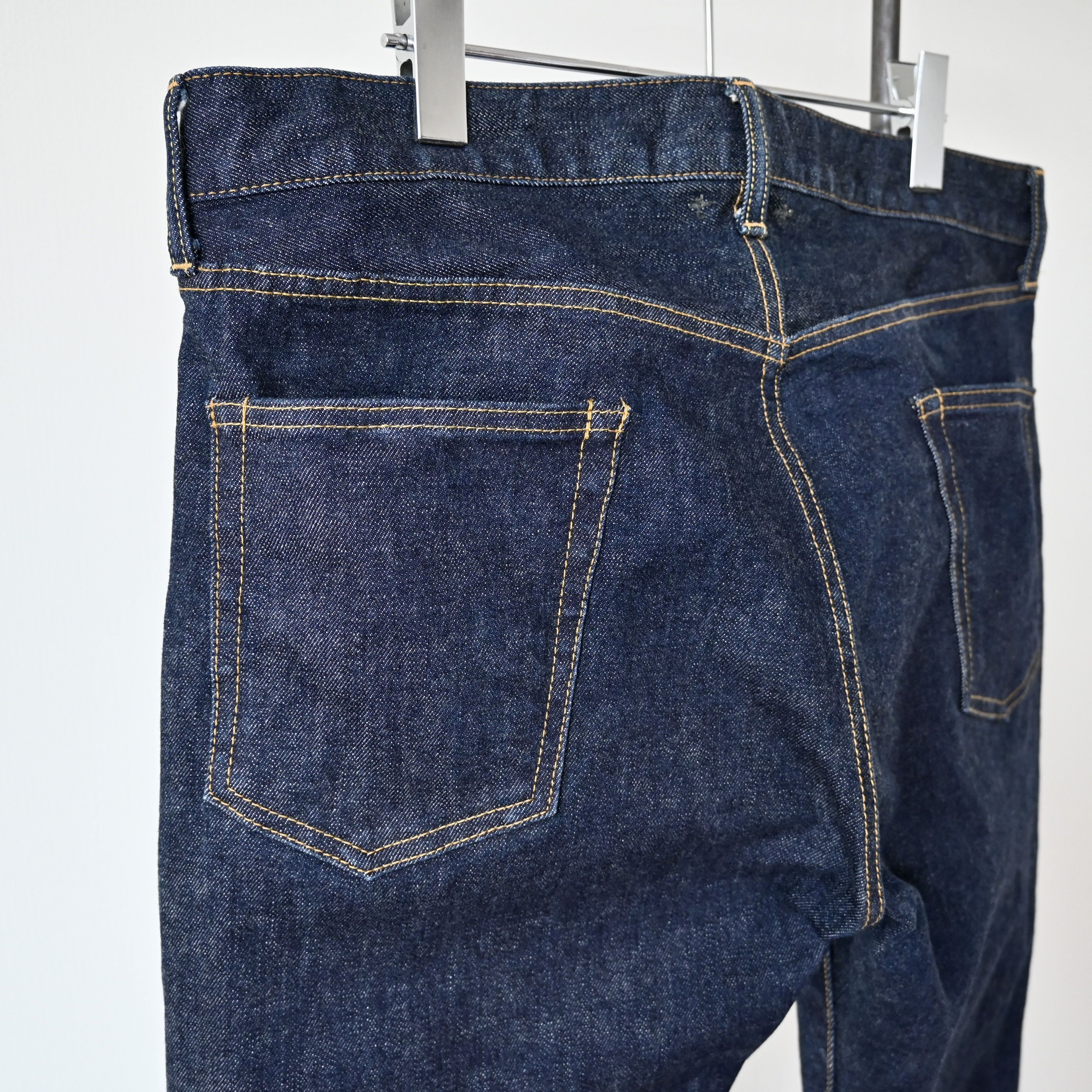 Beams Plus BEAMS Plus tapered straight leg stretch indigo denim jeans Size US 35 - 4 Thumbnail