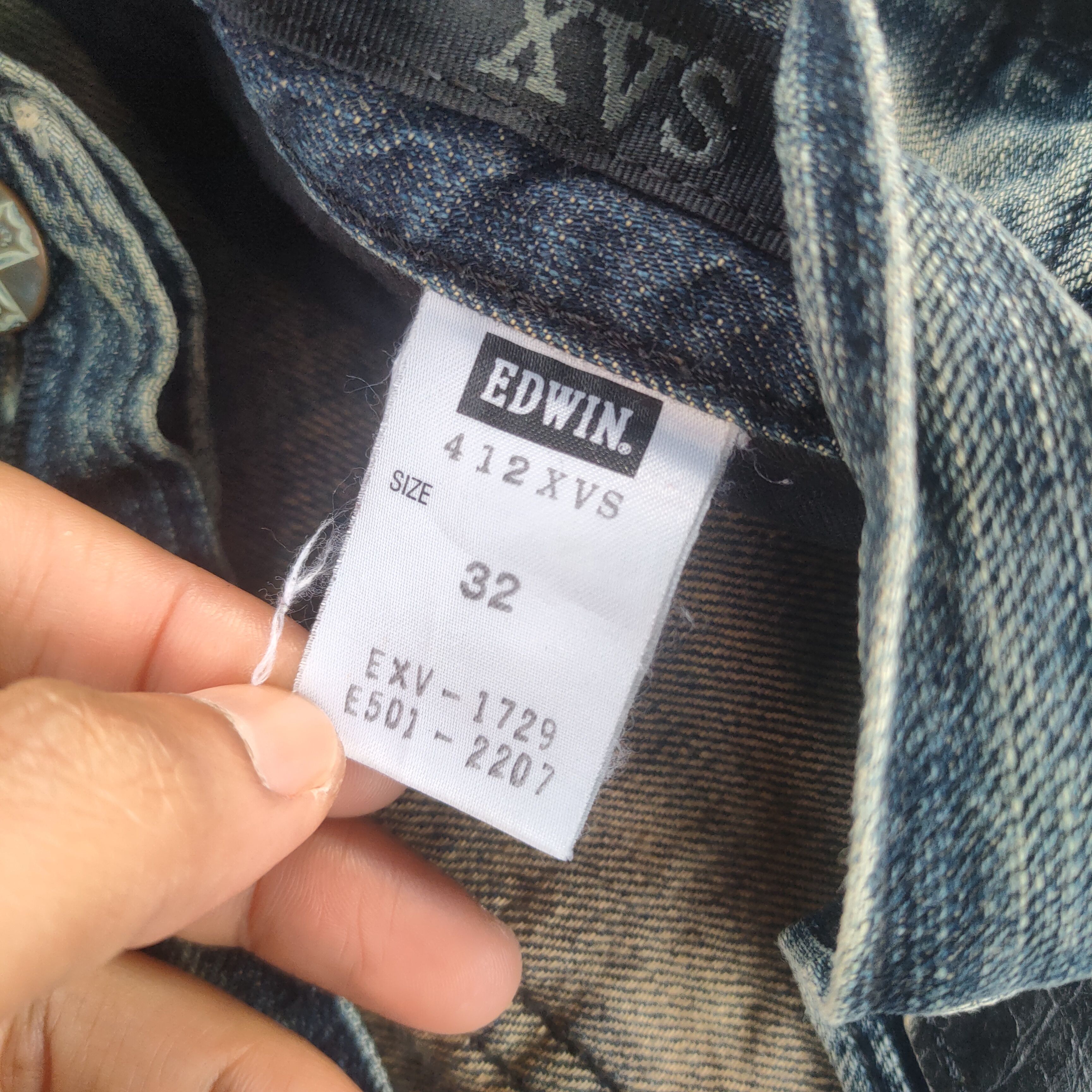 Black Label Vintage Flare japanese faded distressed jeans denim pants Size US 35 - 14 Thumbnail