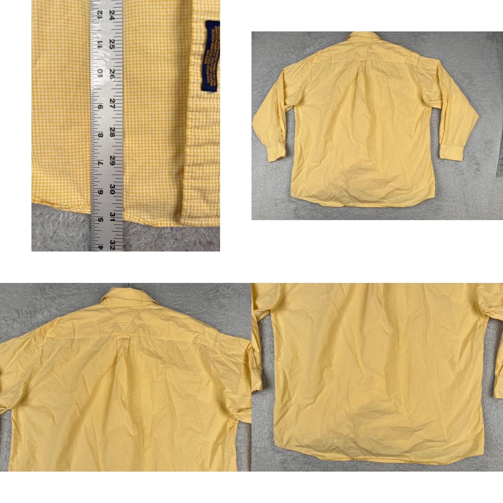 Tommy Hilfiger Tommy Hilfiger Shirt Men XL Yellow Plaid 100% Cotton Long Sleeve Pocket Button-Up Fashion Colorful 34-35 Size US XL / EU 56 / 4 - 9 Thumbnail