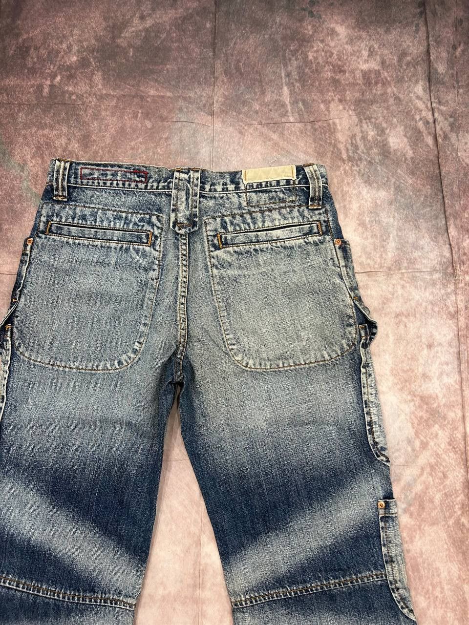 Tornado Mart Vintage TOUGH Jeansmith Multi Pocket Cargo Denim Jeans Size 32 Archive Y2K Distressed Size US 32 / EU 48 - 11 Thumbnail