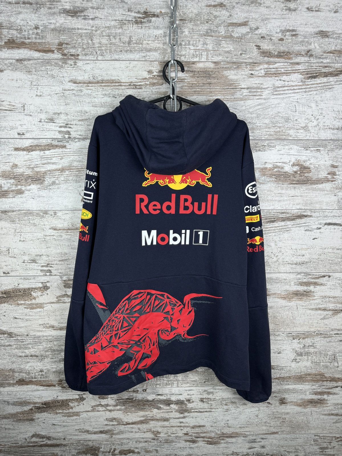 Puma × Red Bull Mens Vintage Puma Red Bull racing hoodie Mobil 1 jacket Size US XXL / EU 58 / 5 - 13 Thumbnail