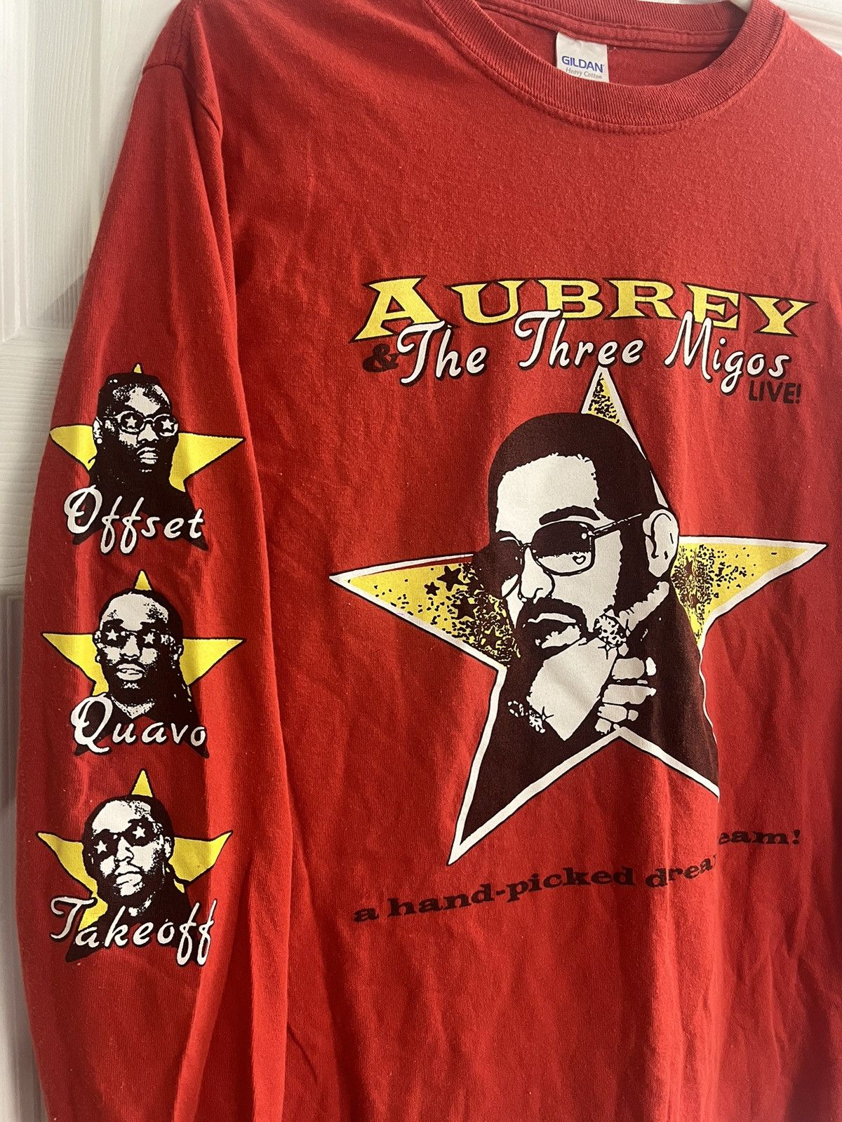 Drake Aubrey & The Three Migos LIVE ‘18 Red Longsleeve Size US S / EU 44-46 / 1 - 2 Thumbnail