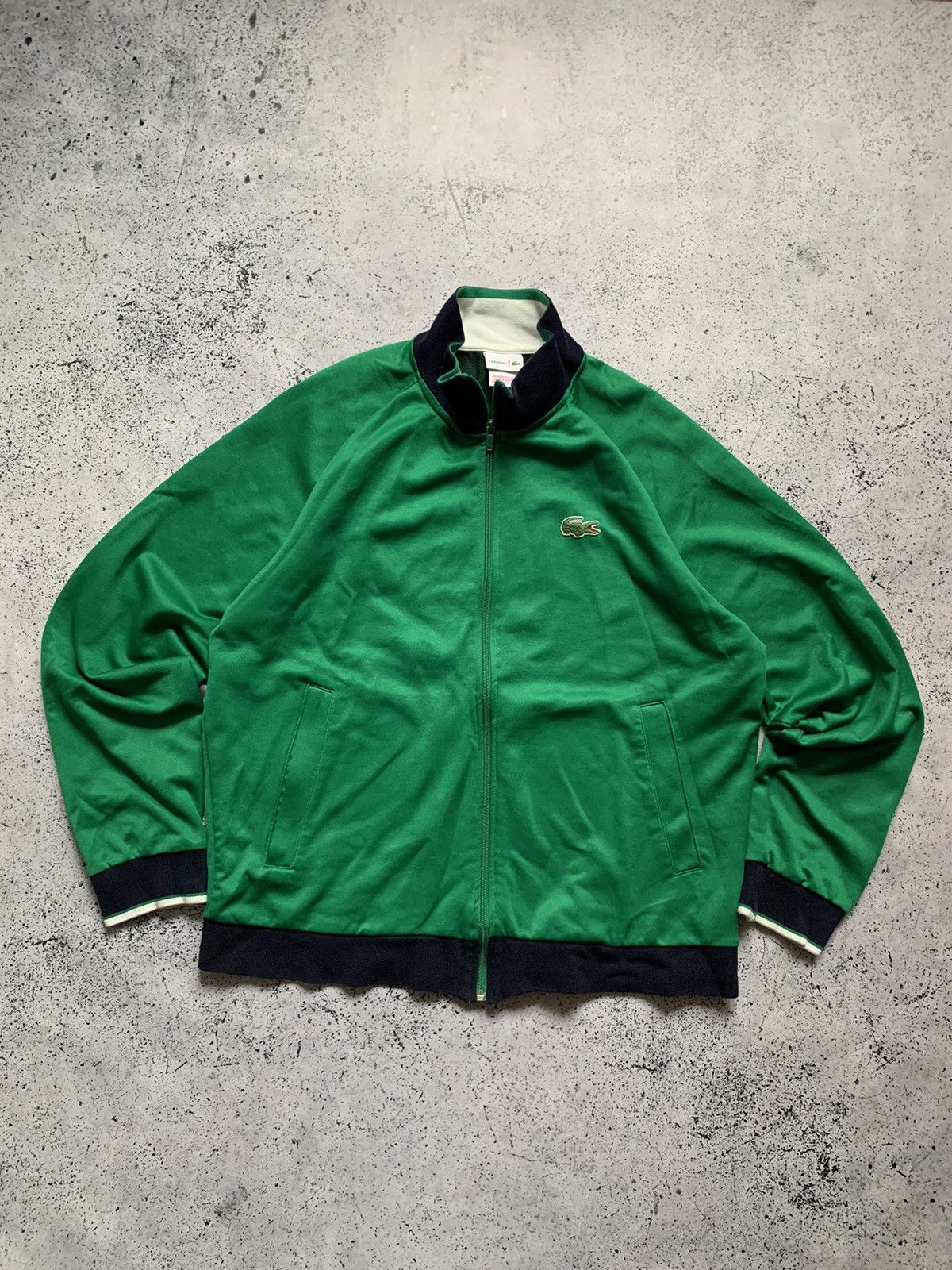Lacoste × Vintage Vintage Lacoste Track Jacket Y2K Zip Sweatshirt Drill USA Size US M / EU 48-50 / 2 - 1 Thumbnail