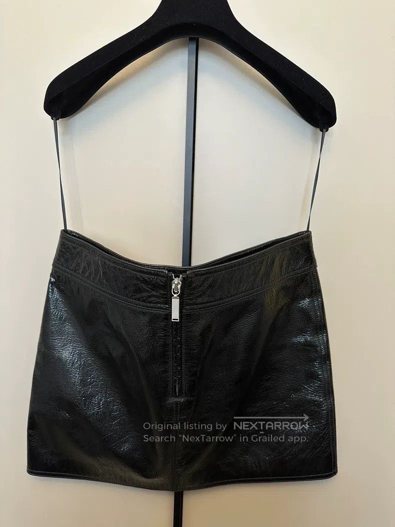 Saint Laurent Paris Saint Laurent Paris size F36 Leather Mini Skirt Size 25" / US 0 / IT 36 - 5 Thumbnail
