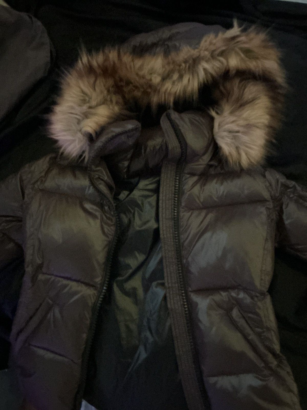 Other S13 Brown Puffer Jacket with Fur Hood Women's Size Small Size XS / US 0-2 / IT 36-38 - 2 Thumbnail