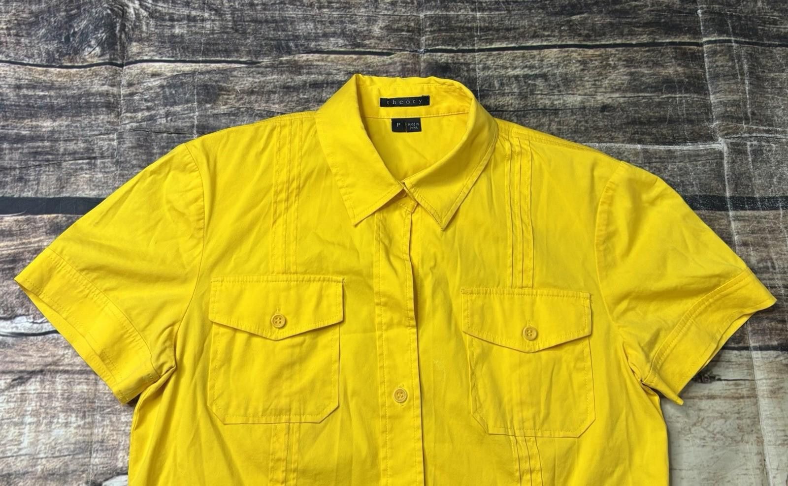 Theory Theory Top Women's Size P Cotton Nylon Stretch Pockets Size S / US 4 / IT 40 - 4 Thumbnail
