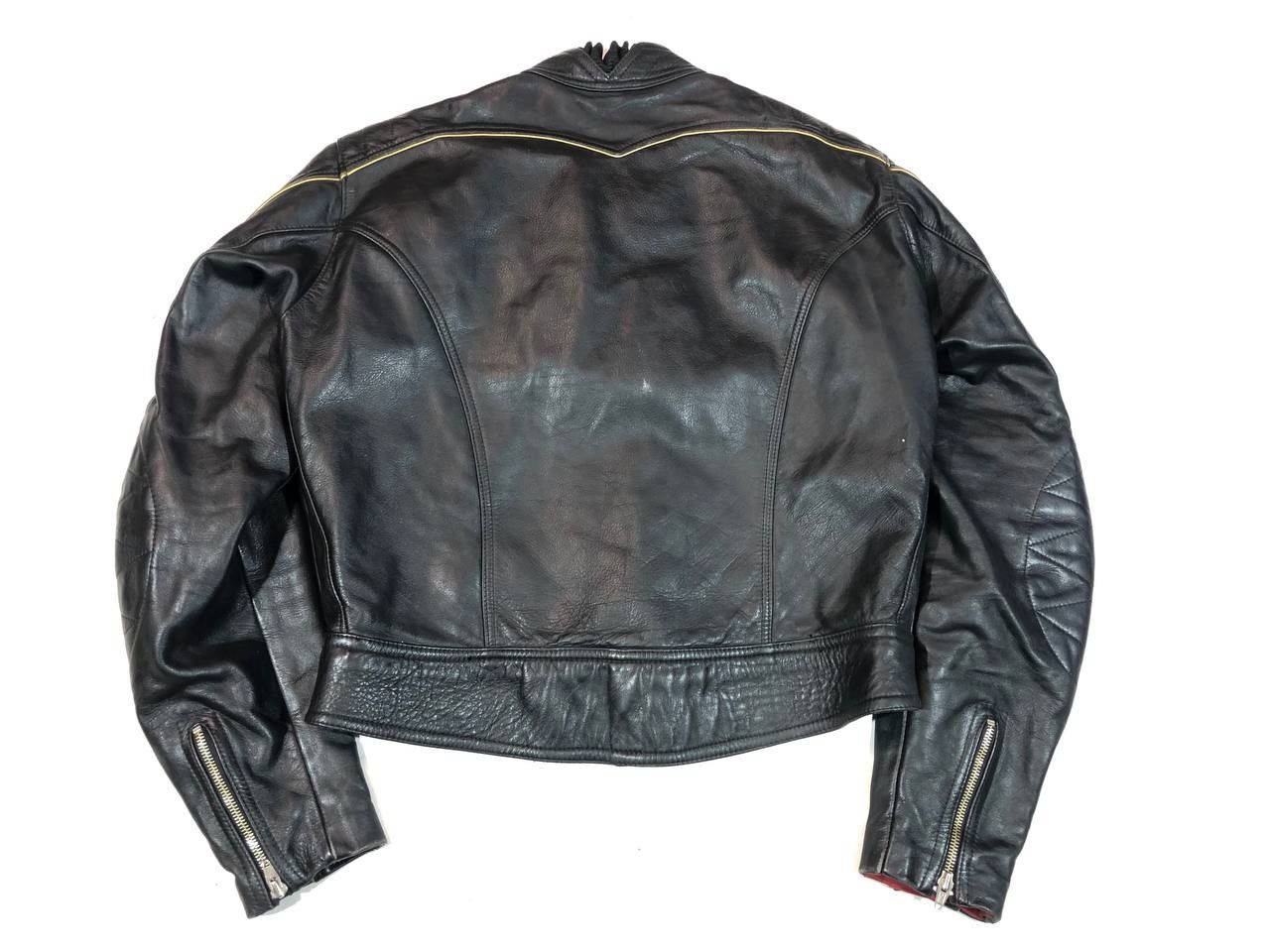Other Leder Vintage Racing Moto Jacket Black Size US M / EU 48-50 / 2 - 7 Thumbnail