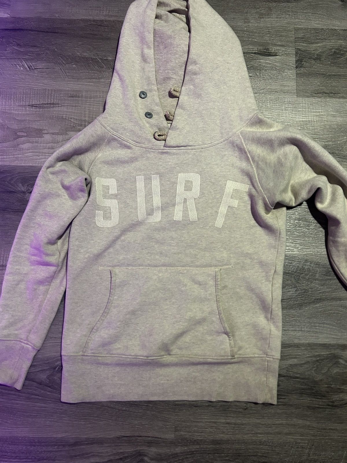 image of Hysteric Glamour x Kapital Surf Hoodie Cream, Men's (Size Small)