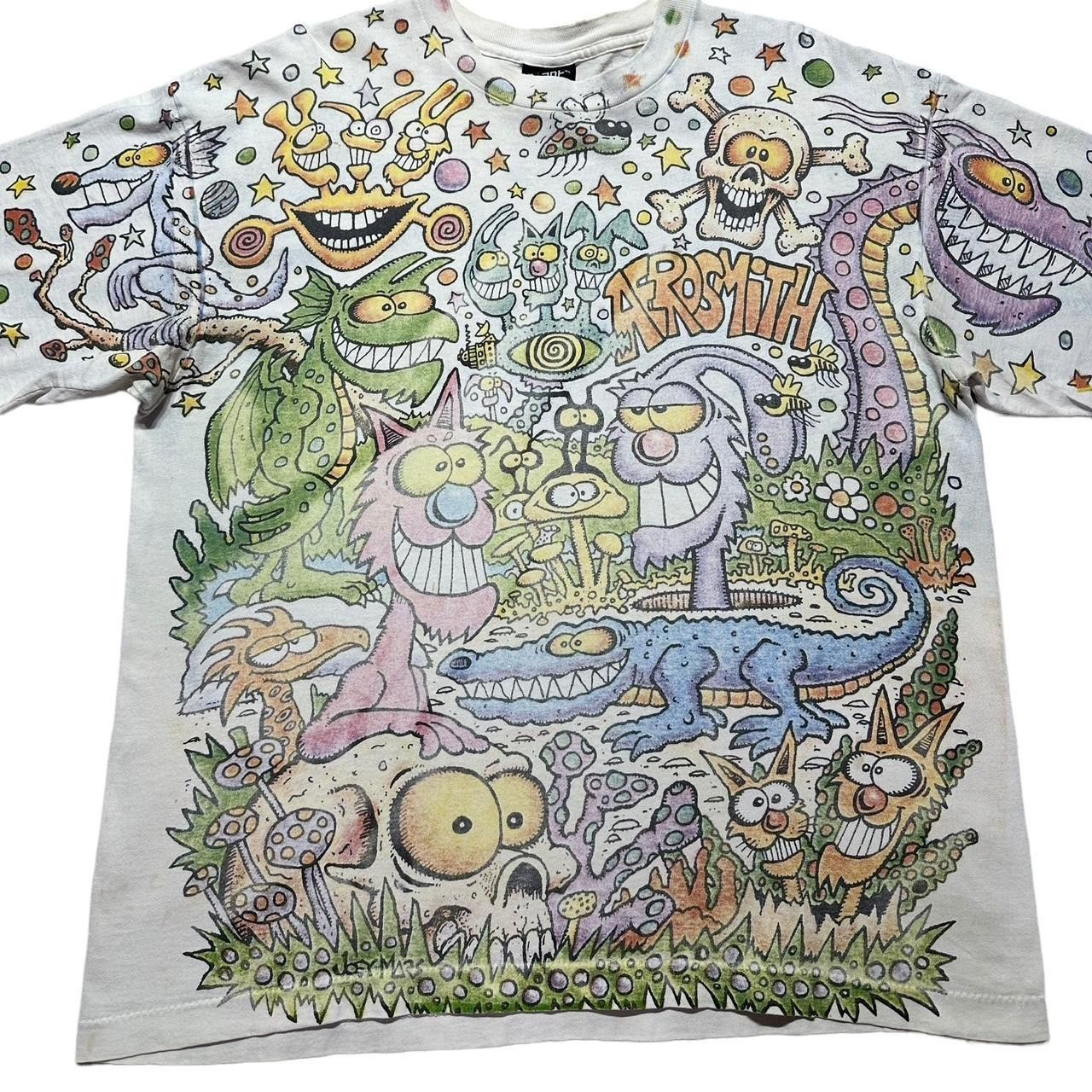 Aerosmith × Liquid Blue × Vintage Vintage Joey Mars Aerosmith AOP T-Shirt Size US XL / EU 56 / 4 - 4 Thumbnail