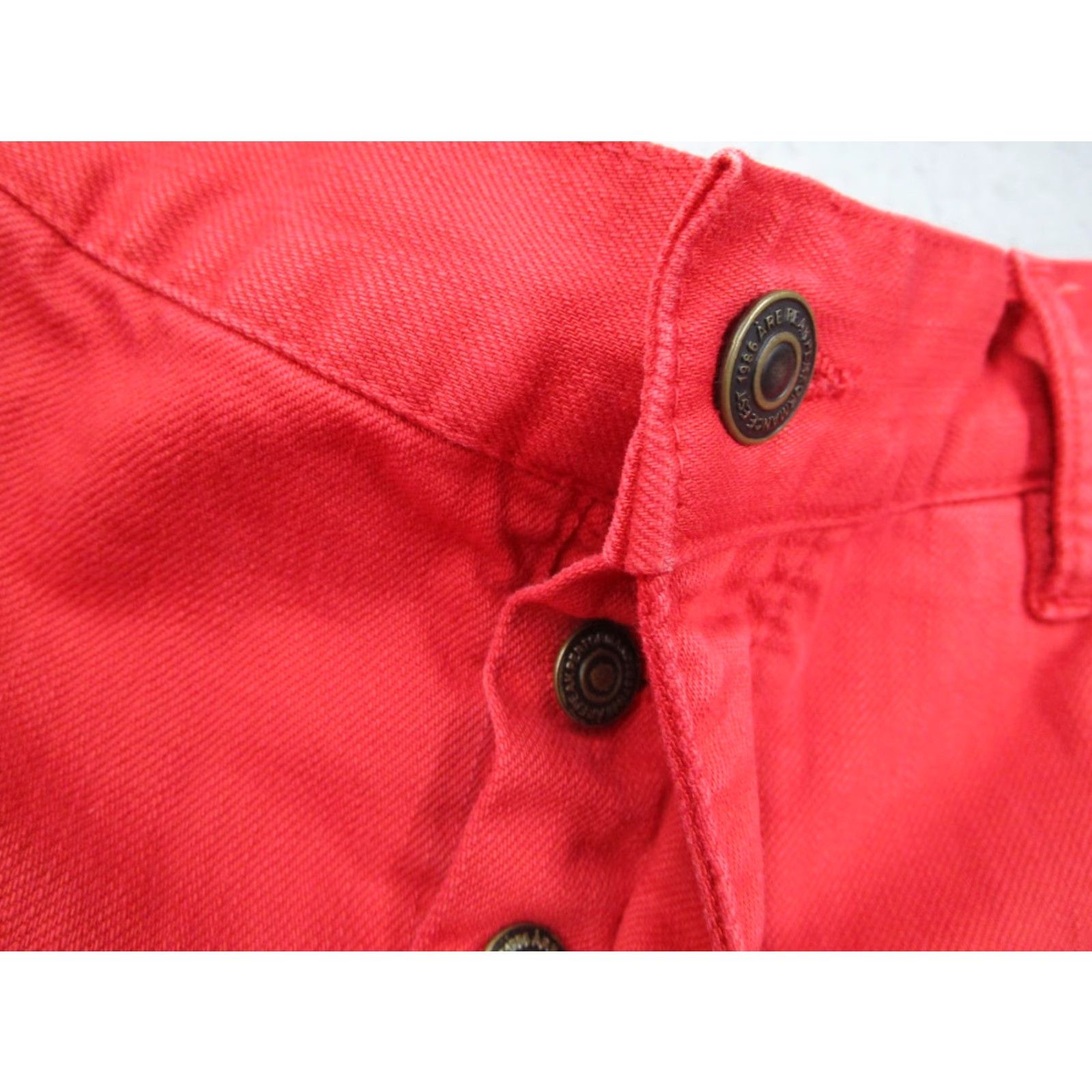 Peak Performance Peak Performance Mens Shorts 5-Pocket Red Denim Barrow P Button Fly 34 Casual Chino Pocket Polo Shirt Style 90s Vintage Mens? Size US 34 / EU 50 - 5 Thumbnail