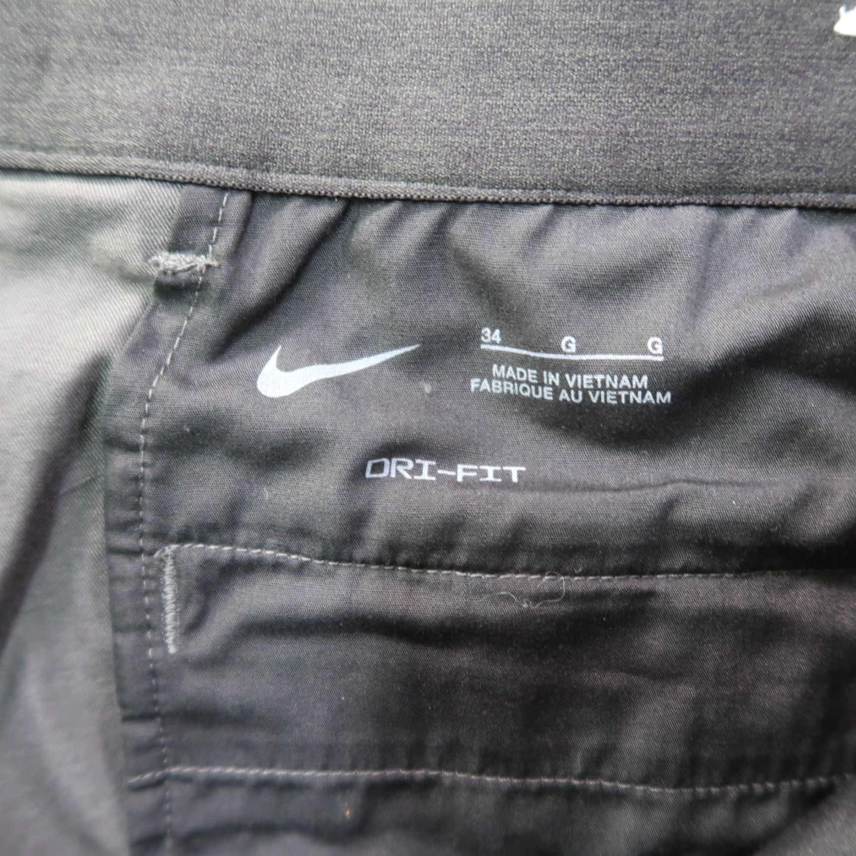 Nike Nike DriFit Golf Chino Pants Men 34 Gray Flat Front Size US 34 / EU 50 - 6 Thumbnail