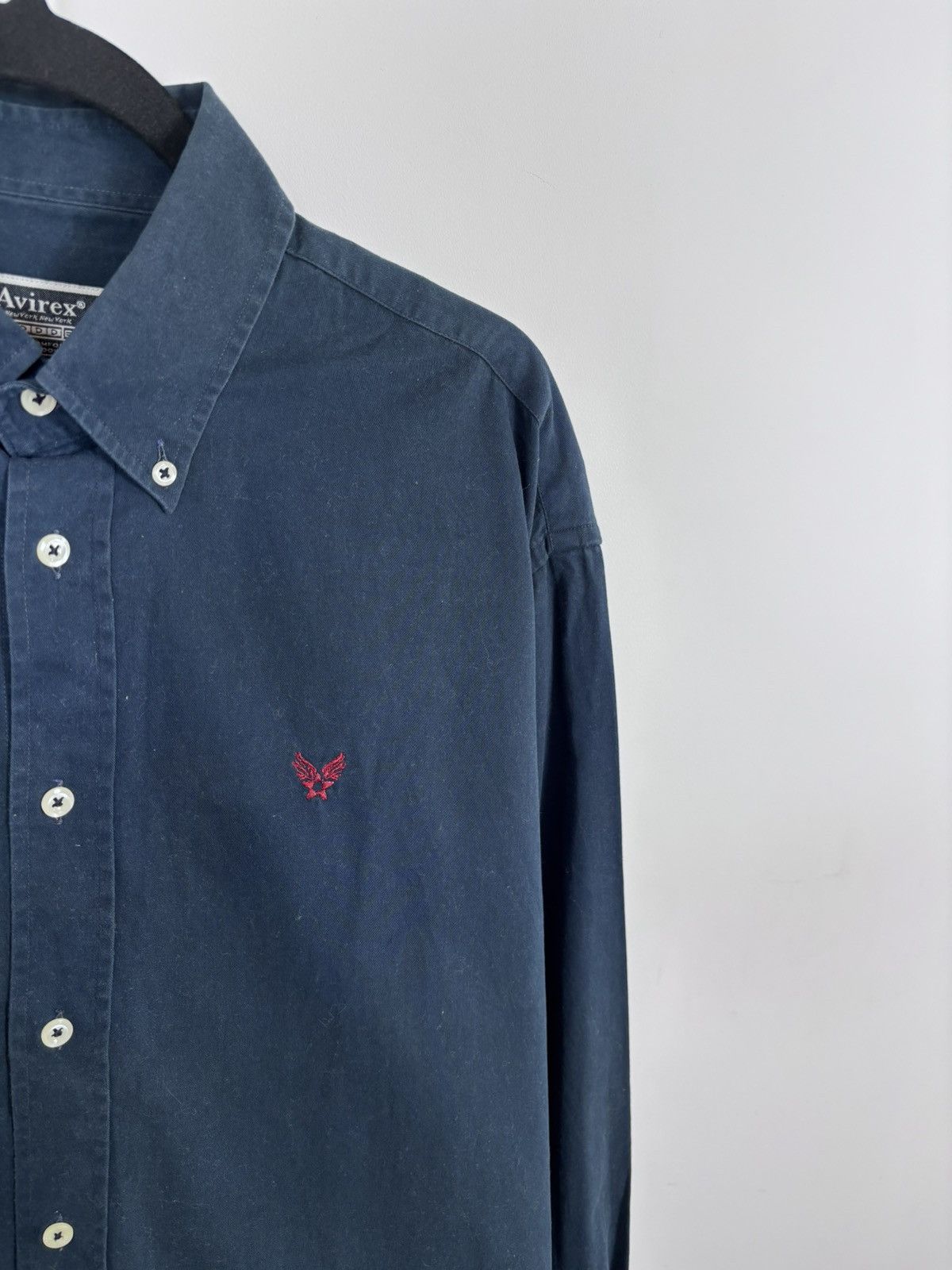 Avirex Vintage Avirex USA Men’s Navy Blue Long Sleeve Shirt Size US XL / EU 56 / 4 - 6 Thumbnail