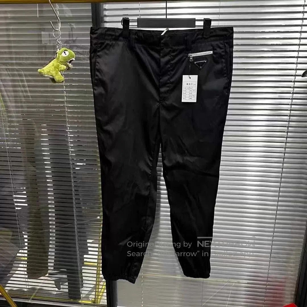 Prada Prada Metal Triangle Logo Nylon Pants. Size US 32 / EU 48 - 1 Thumbnail