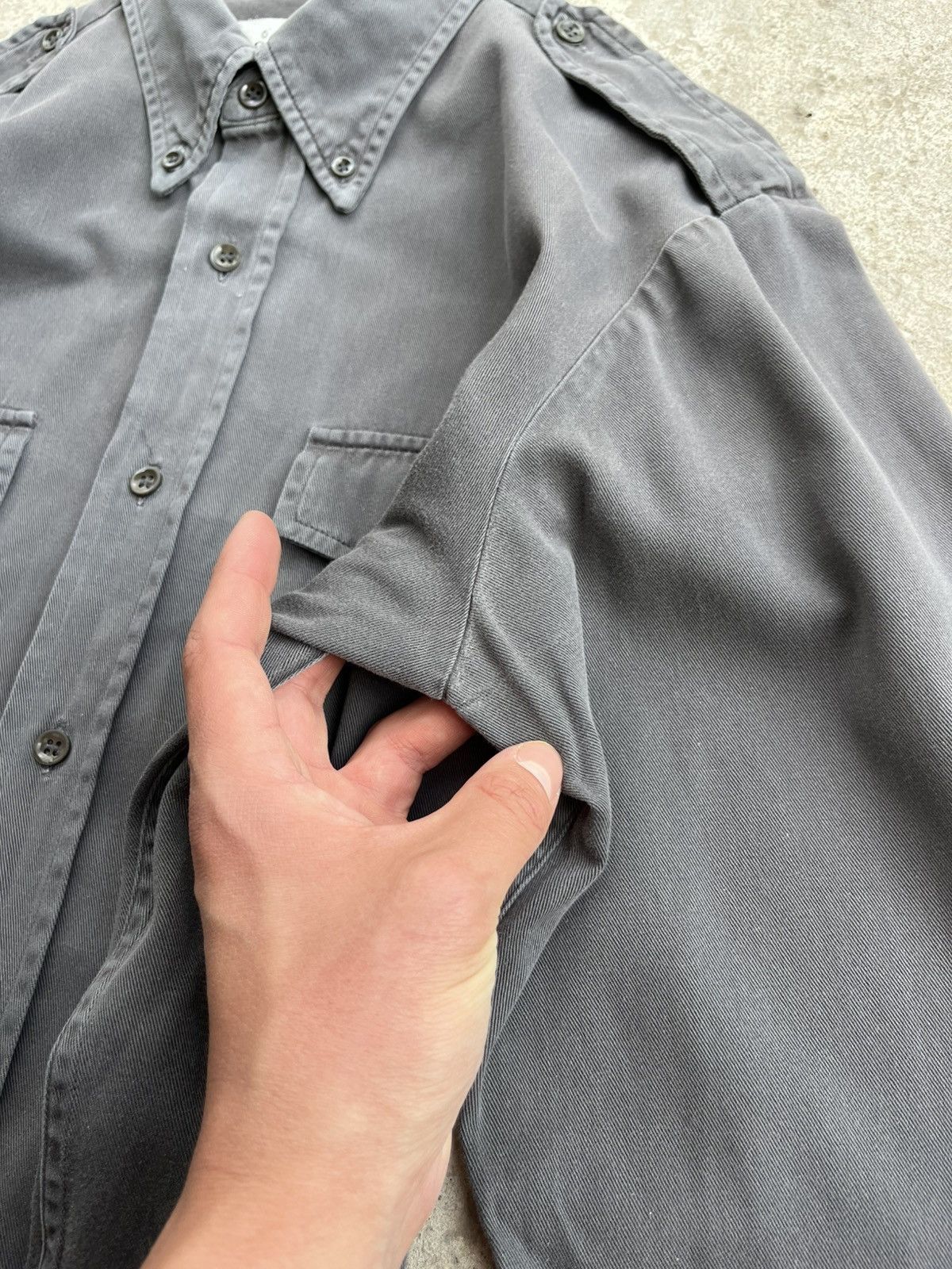 Maison Margiela SS’02 Maison Martin Margiela Button Down Military Shirt Size US L / EU 52-54 / 3 - 10 Thumbnail