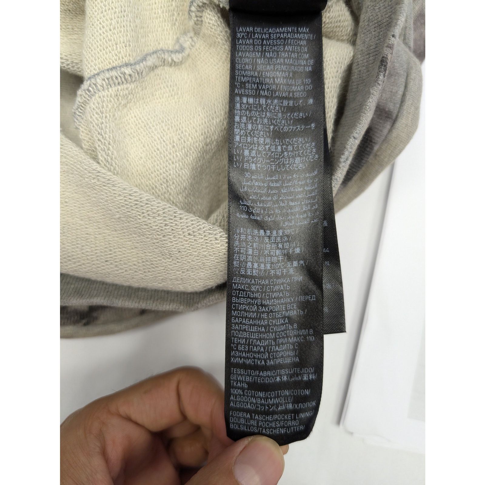 Balenciaga o1rshd1 Medium Fit Zip-Up Hoodie 1300 in Heather Grey Size US XS / EU 42 / 0 - 16 Thumbnail