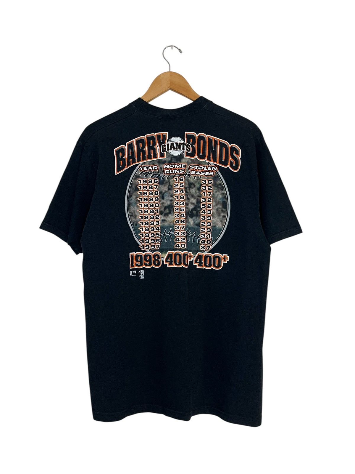 Pro Player Vintage 90s Barry Bonds San Francisco Giants 400 Record Tee Size US L / EU 52-54 / 3 - 4 Thumbnail