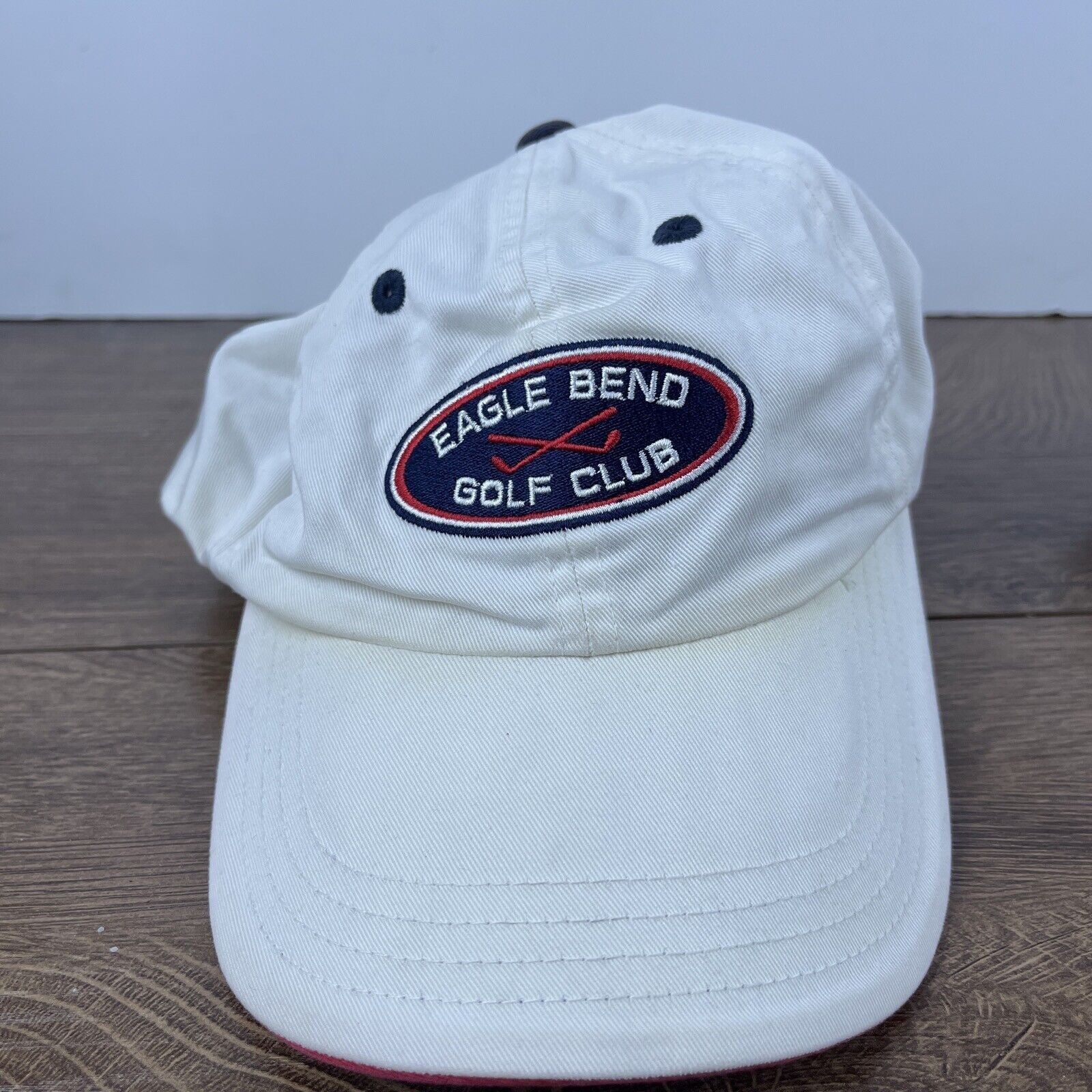 Other Eagle Bend Golf Club Hat Eagle Bend White Hat Adjustable Adu Size ONE SIZE - 2 Thumbnail