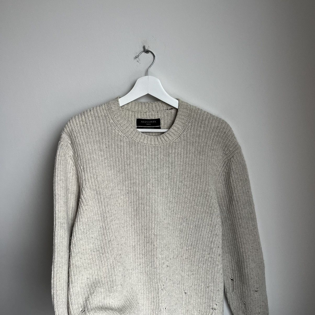 Allsaints AllSaint Distressed Oversized Sweater S/M Size US S / EU 44-46 / 1 - 5 Thumbnail
