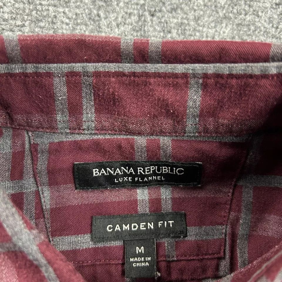 Banana Republic Banana Republic Shirt Mens Medium Luxe Flannel Camden Fit Size US M / EU 48-50 / 2 - 3 Thumbnail