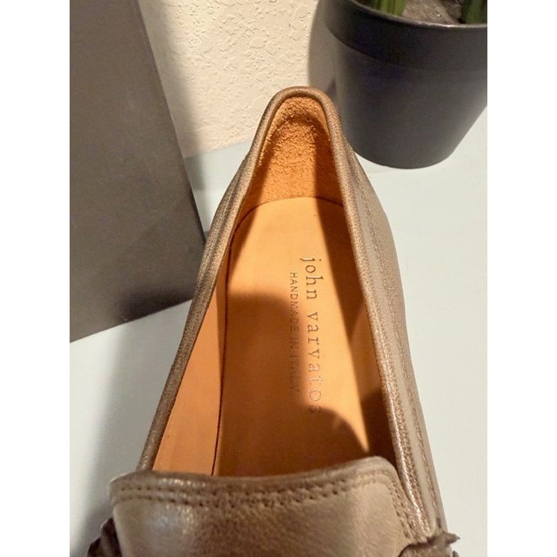 John Varvatos John Varvatos Hawthorne Chain 8.5 Brown Leather Loafers Size US 8.5 / EU 41-42 - 4 Thumbnail