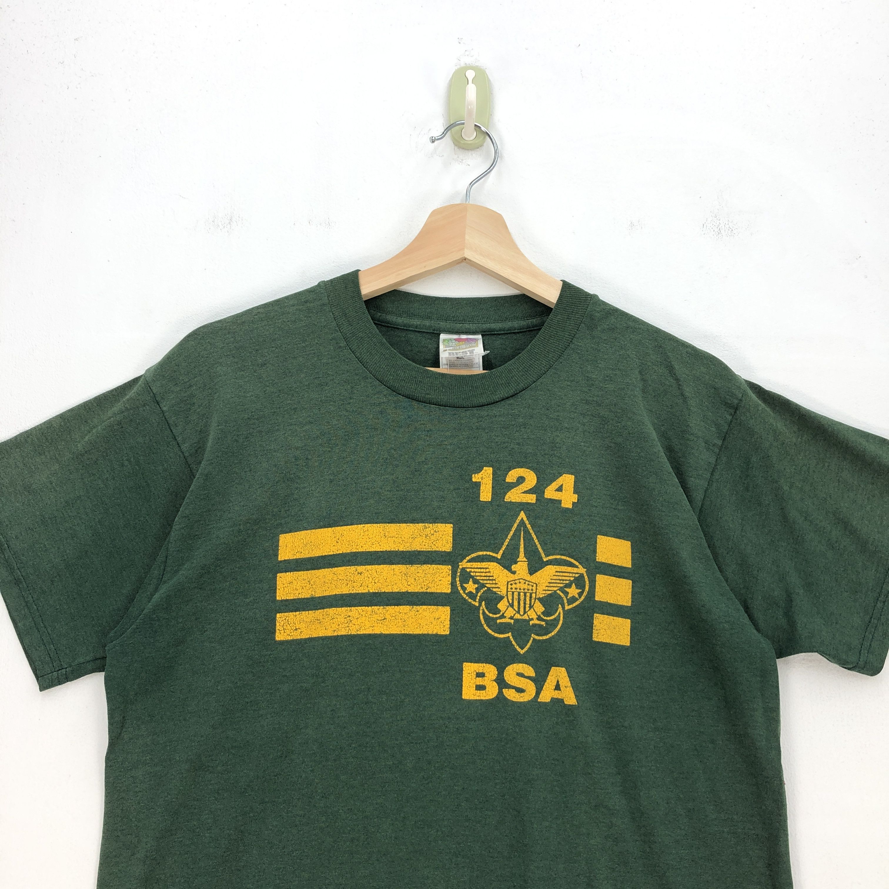 Vintage Vintage 90s Boy Scout American 124 T-shirt BSA 124 Crewneck Size US M / EU 48-50 / 2 - 2 Thumbnail