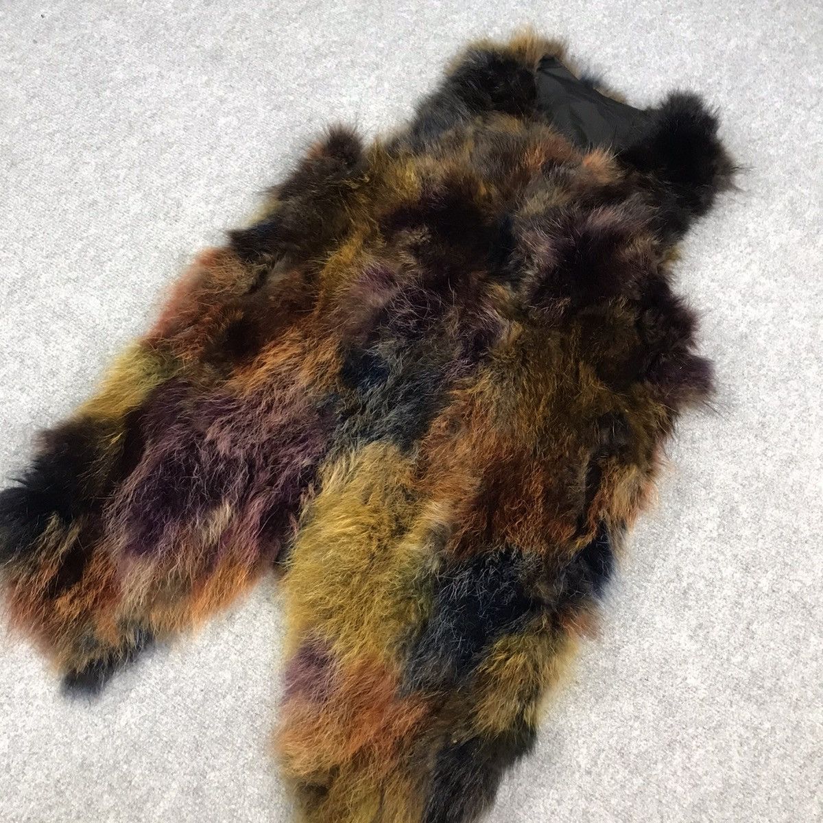 Japanese Brand FUR DESIGN MULTICOLOUR VEST Size US S / EU 44-46 / 1 - 4 Thumbnail