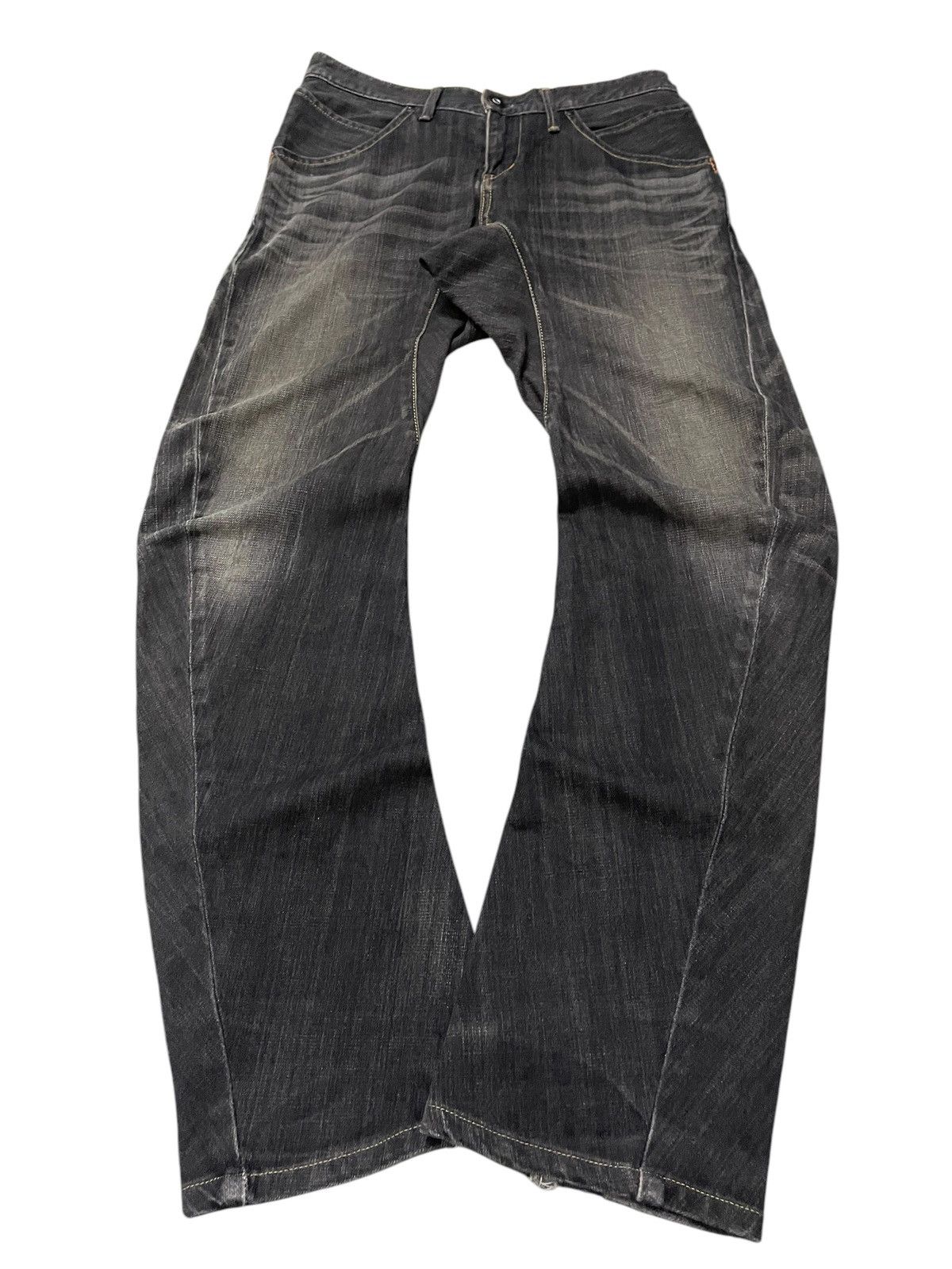 Beauty Beast × Edwin × Japanese Brand Vintage Edwin E Function Engineered Spiral Leg Jeans Size US 30 / EU 46 - 2 Thumbnail