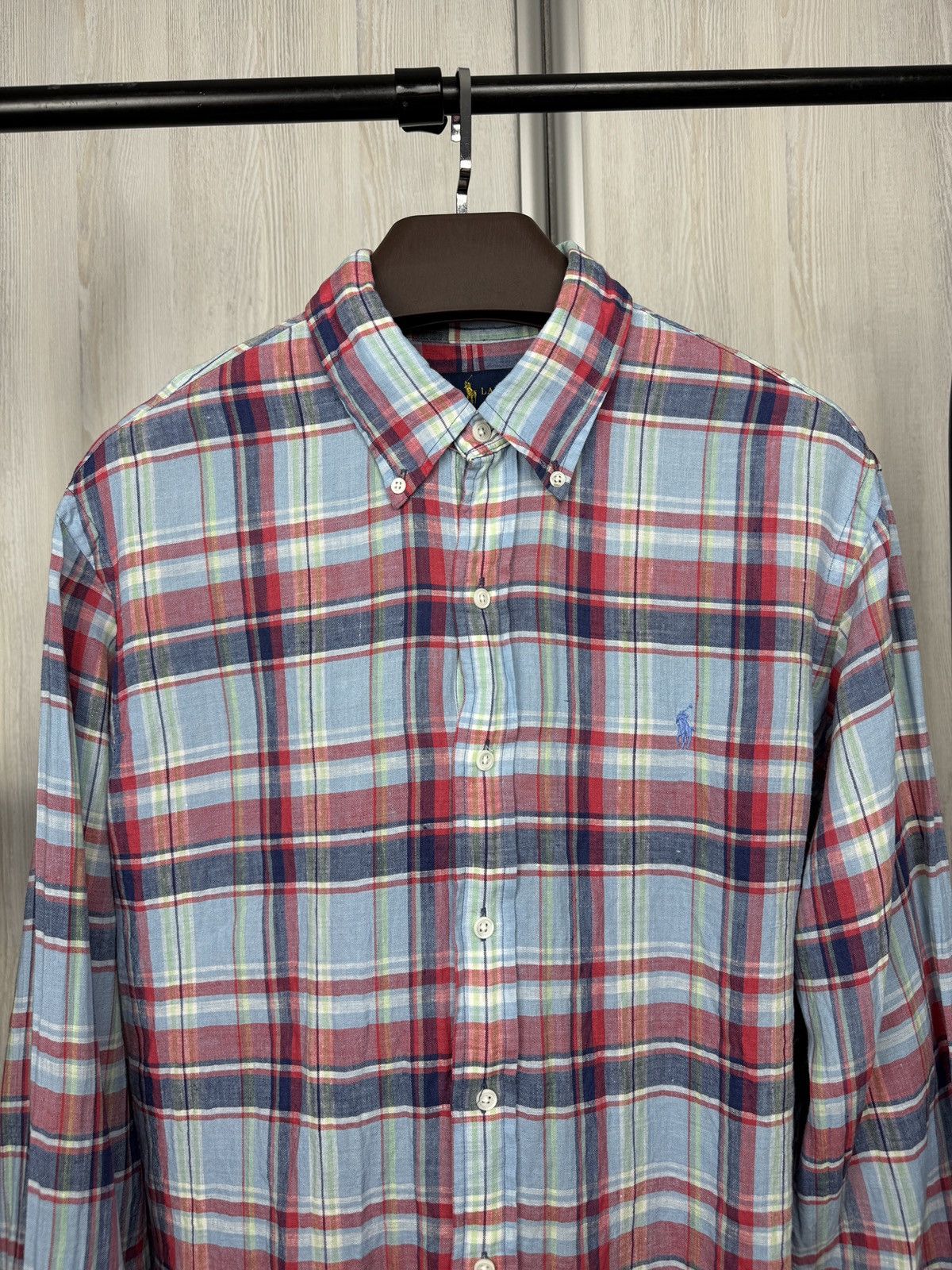 Polo Ralph Lauren Polo Ralph Lauren pure linen checkered multicolour shirt Size US XL / EU 56 / 4 - 3 Thumbnail