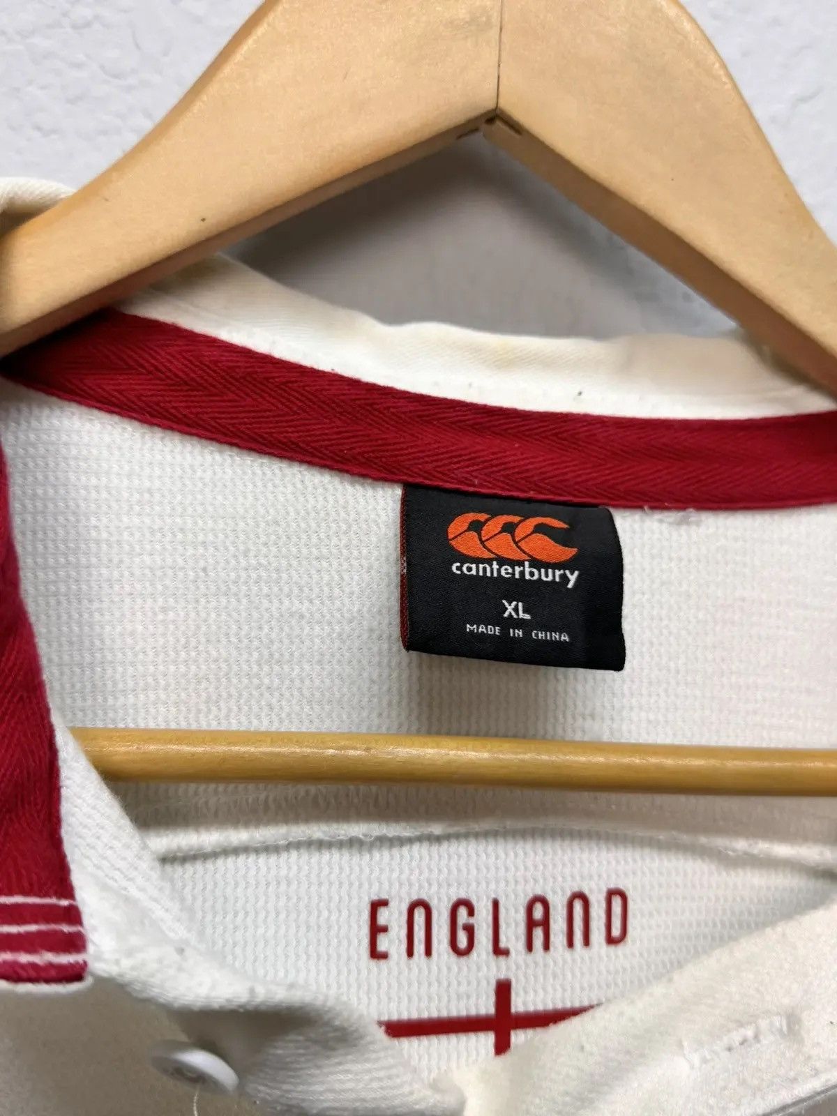 Canterbury of New Zealand × Vintage Vintage Canterbury Rugby England Jersey Long Sleeve Size US XL / EU 56 / 4 - 3 Thumbnail
