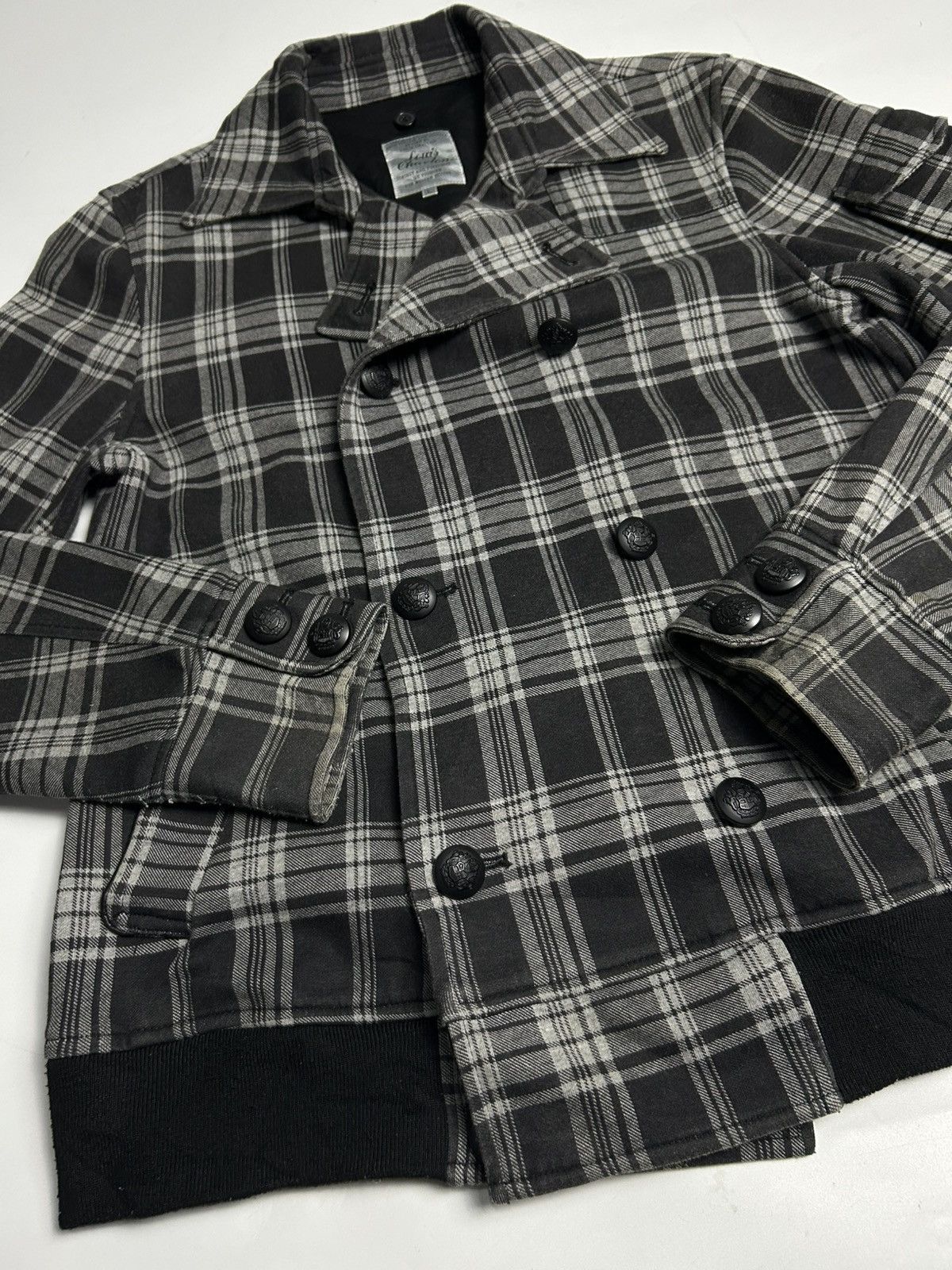 Japanese Brand LOUIS CHAVLON PLAID CHECKERED DOUBLE BREAST JACKET Size US L / EU 52-54 / 3 - 2 Thumbnail