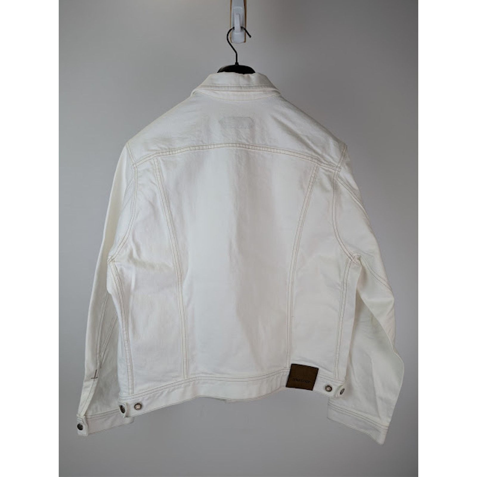 Tom Ford o1rshd1 Iconic Denim Jacket in Off-White Size US XXL / EU 58 / 5 - 11 Thumbnail