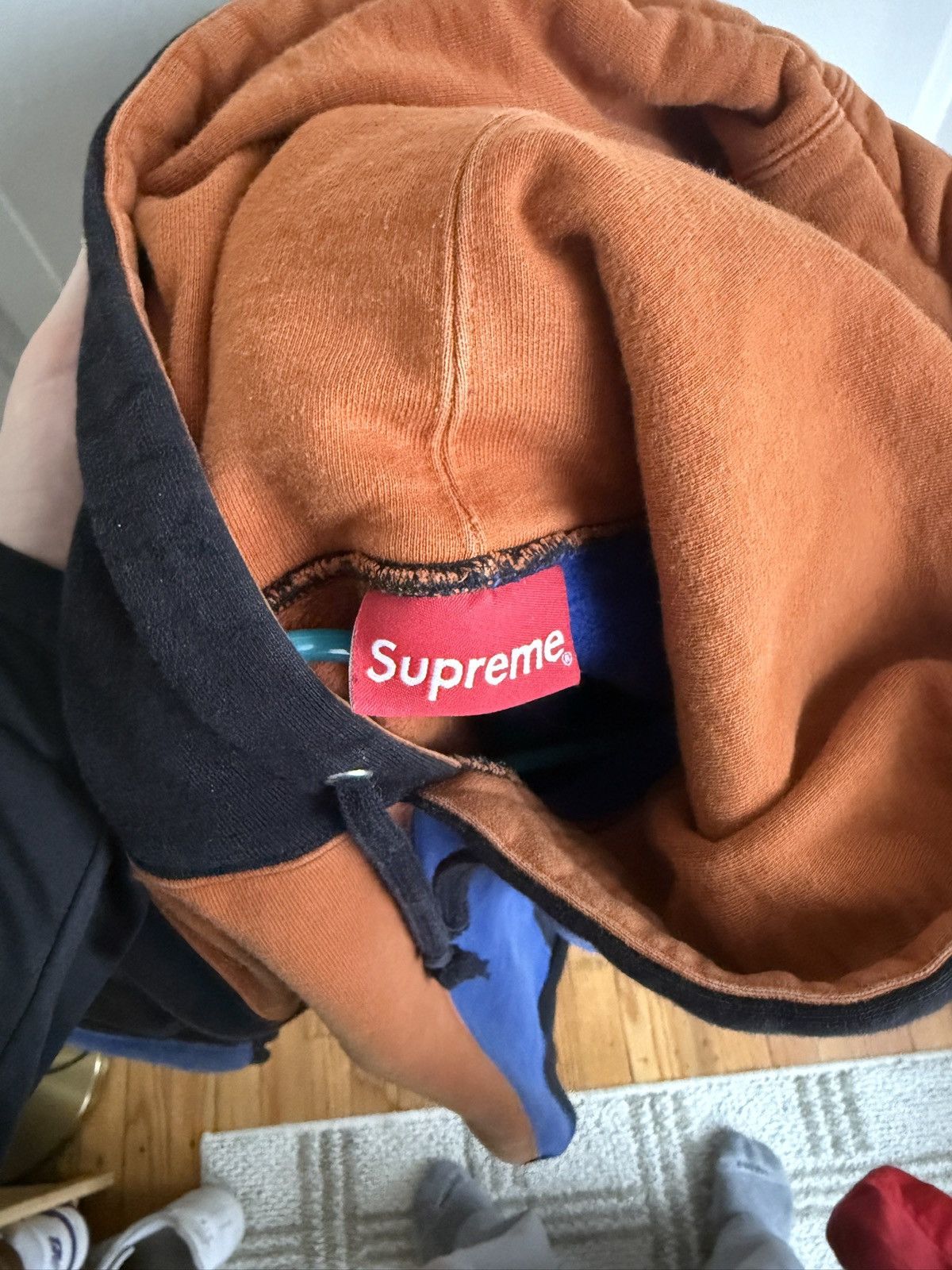 Supreme Supreme Tricolor Hooded Sweatshirt Black Size US M / EU 48-50 / 2 - 4 Thumbnail