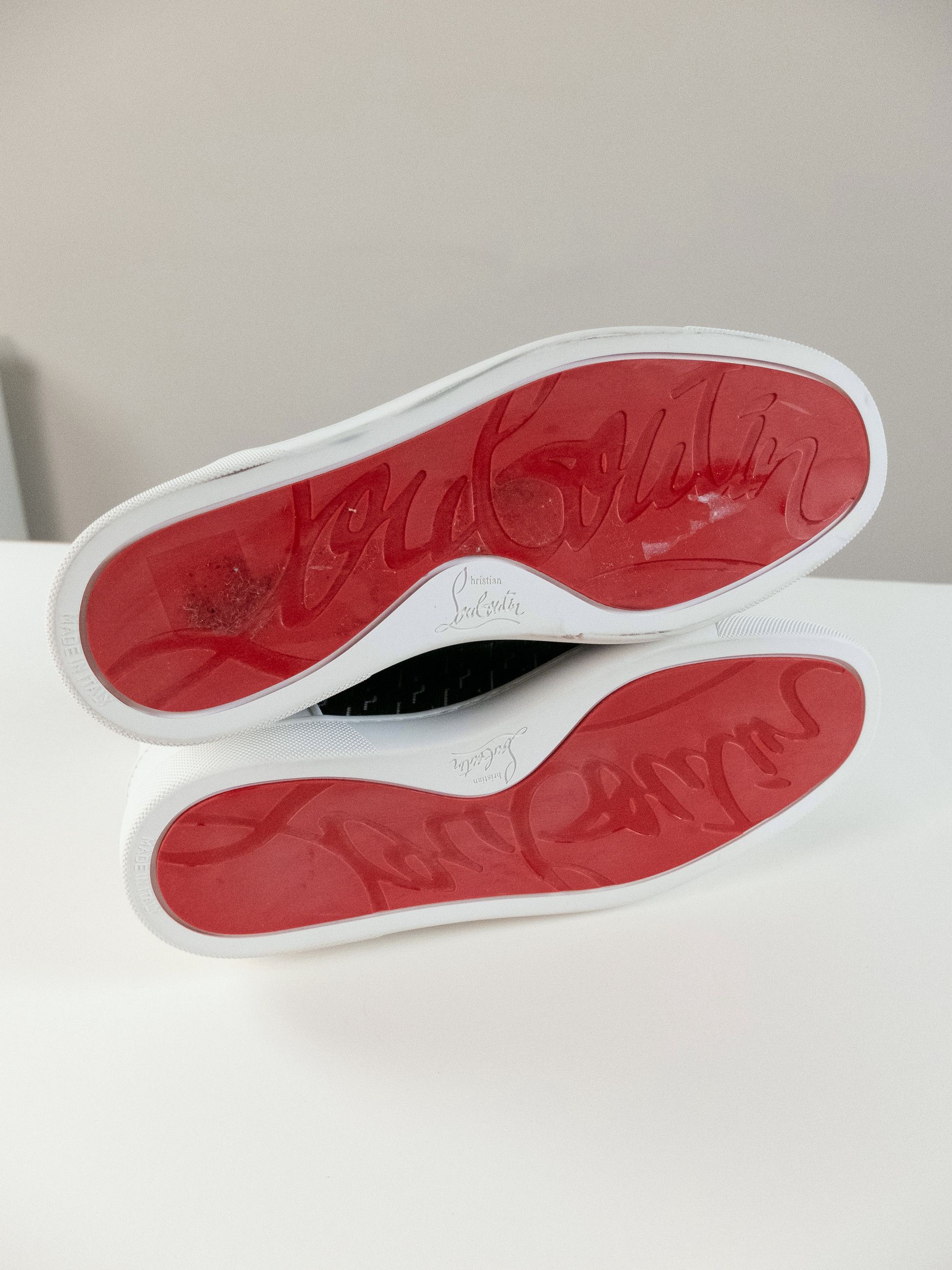 Christian Louboutin CHRISTIAN LOUBOUTIN Louis Orlato white leather sneakers 8 Size US 8 / EU 41 - 9 Thumbnail