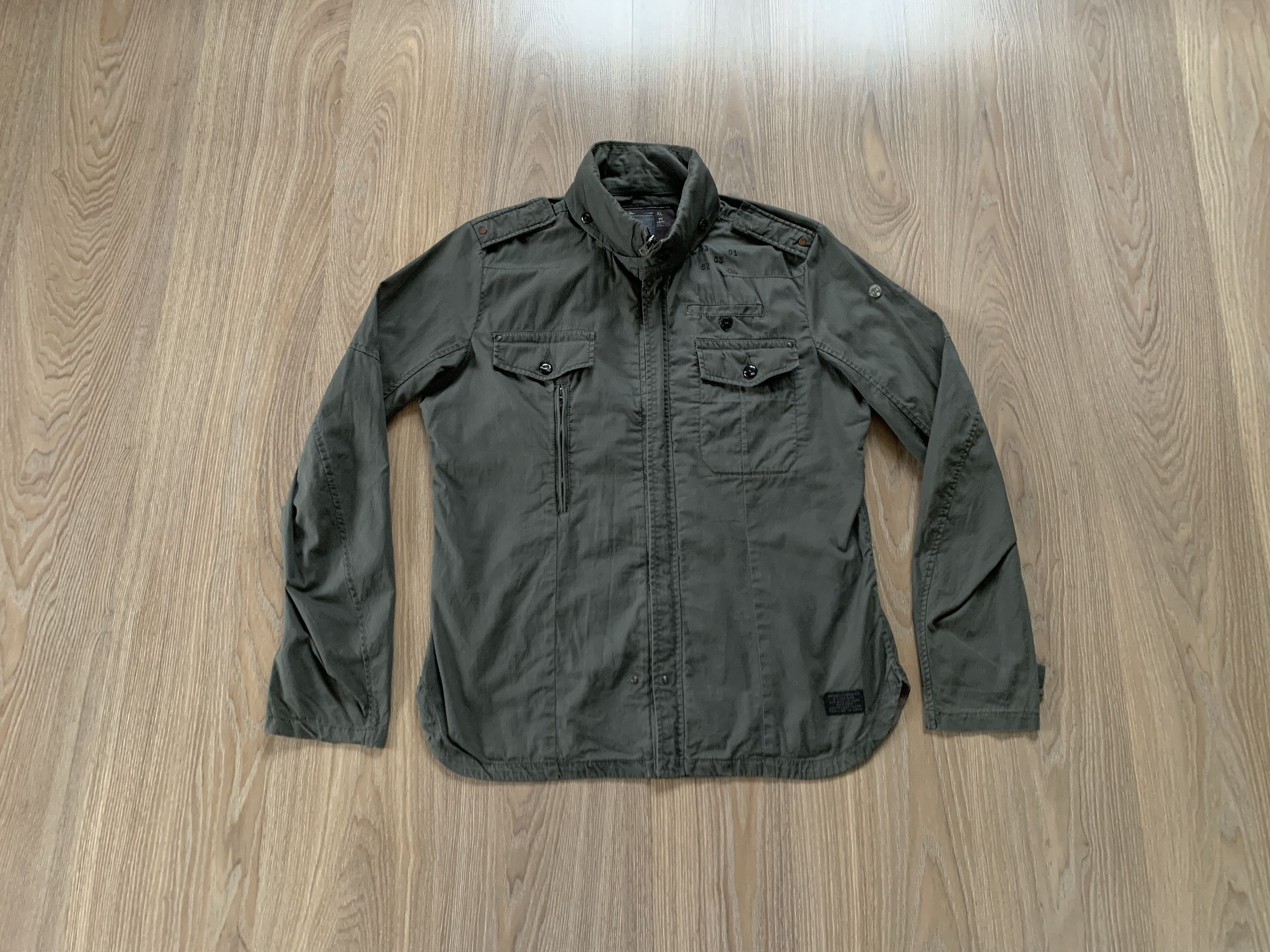 G-Star Vintage Khaki G-Star Raw Light Jacket Military Size US L / EU 52-54 / 3 - 1 Thumbnail