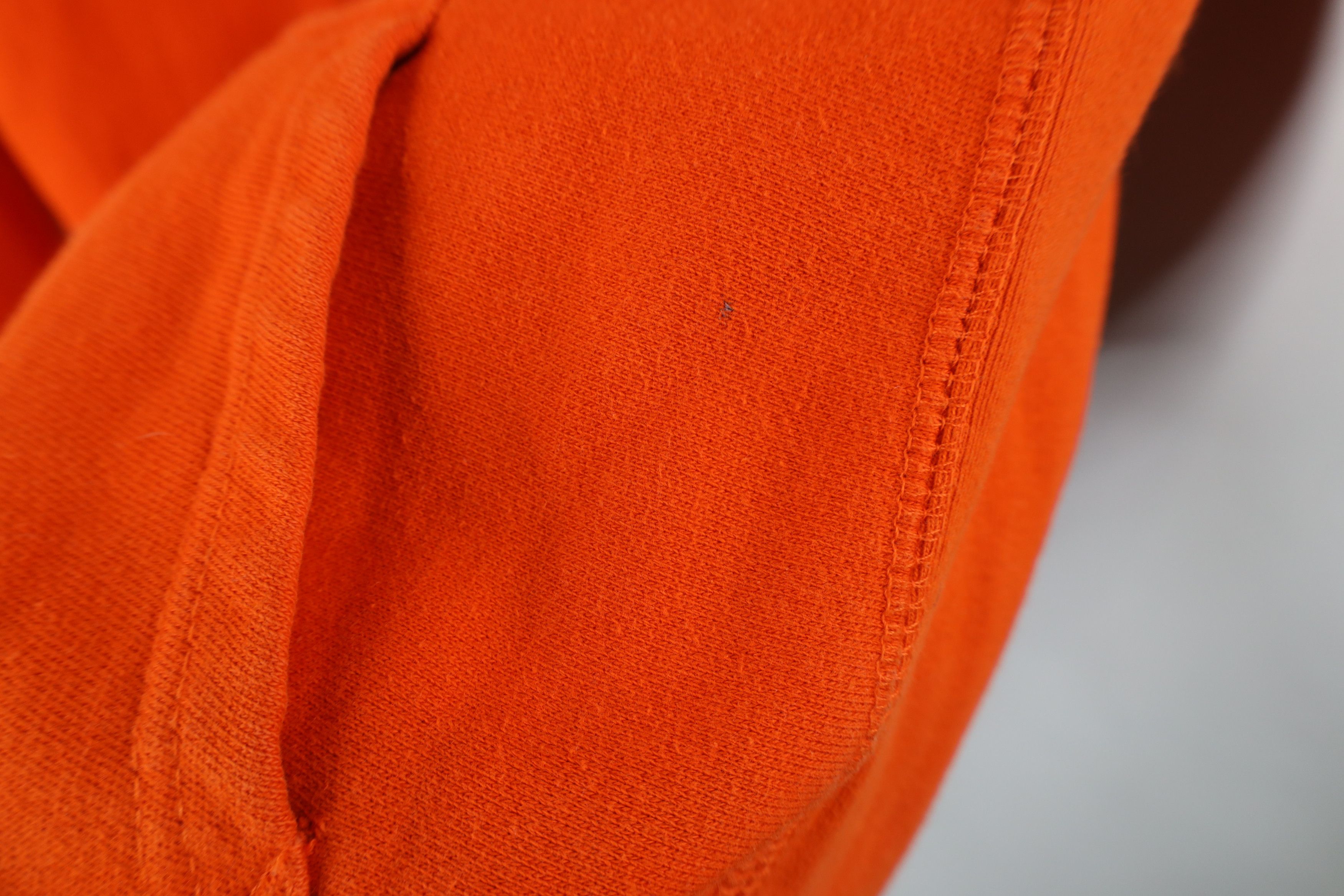 Vintage Vintage 90s Green State University Heavyweight Hoodie Orange Size XS / US 0-2 / IT 36-38 - 10 Thumbnail