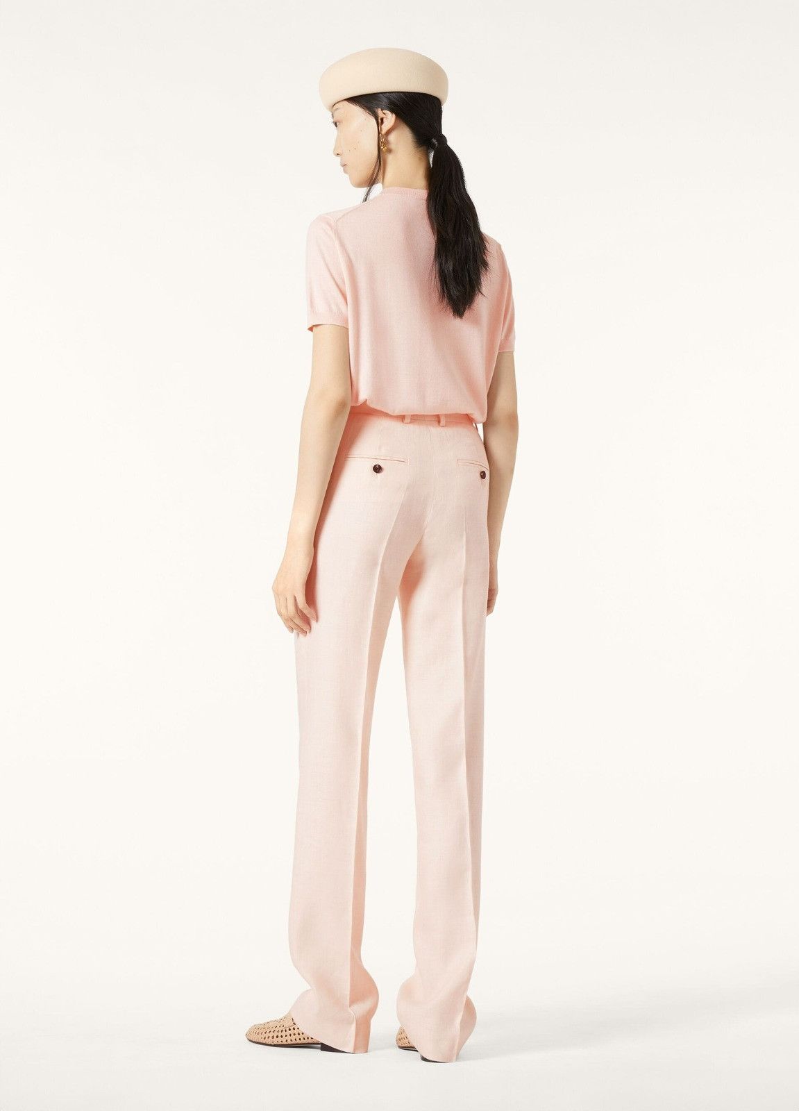 Loro Piana o1srvl11e0526 FAM9093 Goldie Pant in Light Pink Size 25" / US 0 / IT 36 - 3 Thumbnail