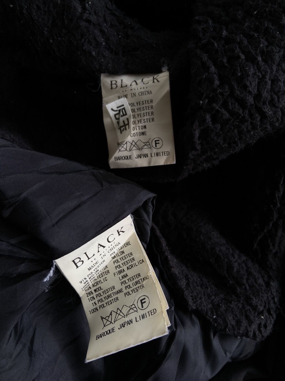 20471120 2000s Black by Moussy - Vkei Style Layered Sherpa Jacket Size US M / EU 48-50 / 2 - 10 Thumbnail