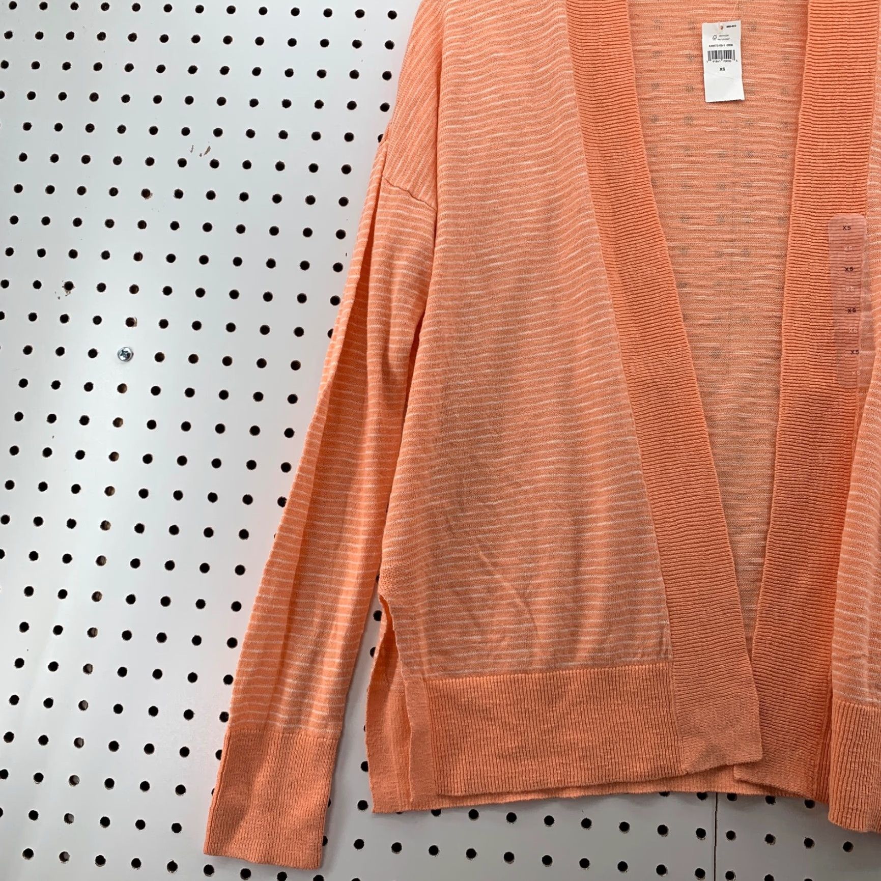 Gap Gap Open Cardigan Sweater Pink Knit Long Sleeve Light Weight XS Womens Regular Cotton Blend All Seasons Size XS / US 0-2 / IT 36-38 - 4 Thumbnail