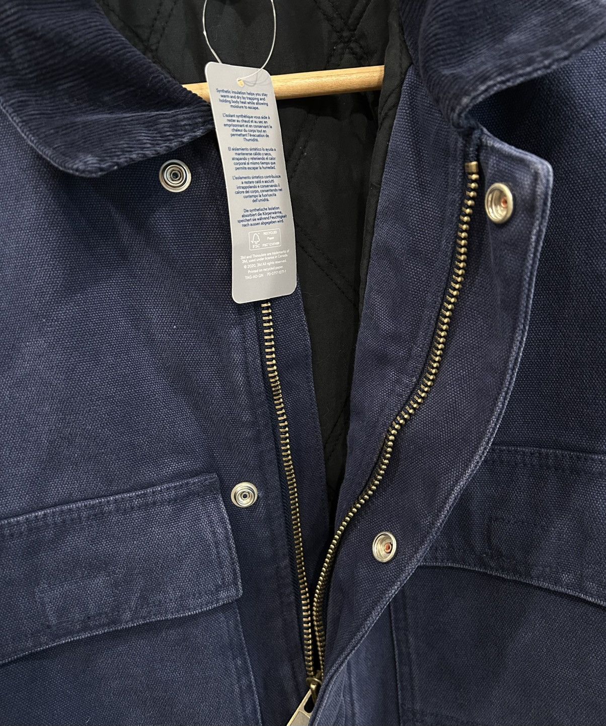 Supreme Supreme SS25 Old English Canvas Work Jacket Size XL Size US XL / EU 56 / 4 - 7 Thumbnail