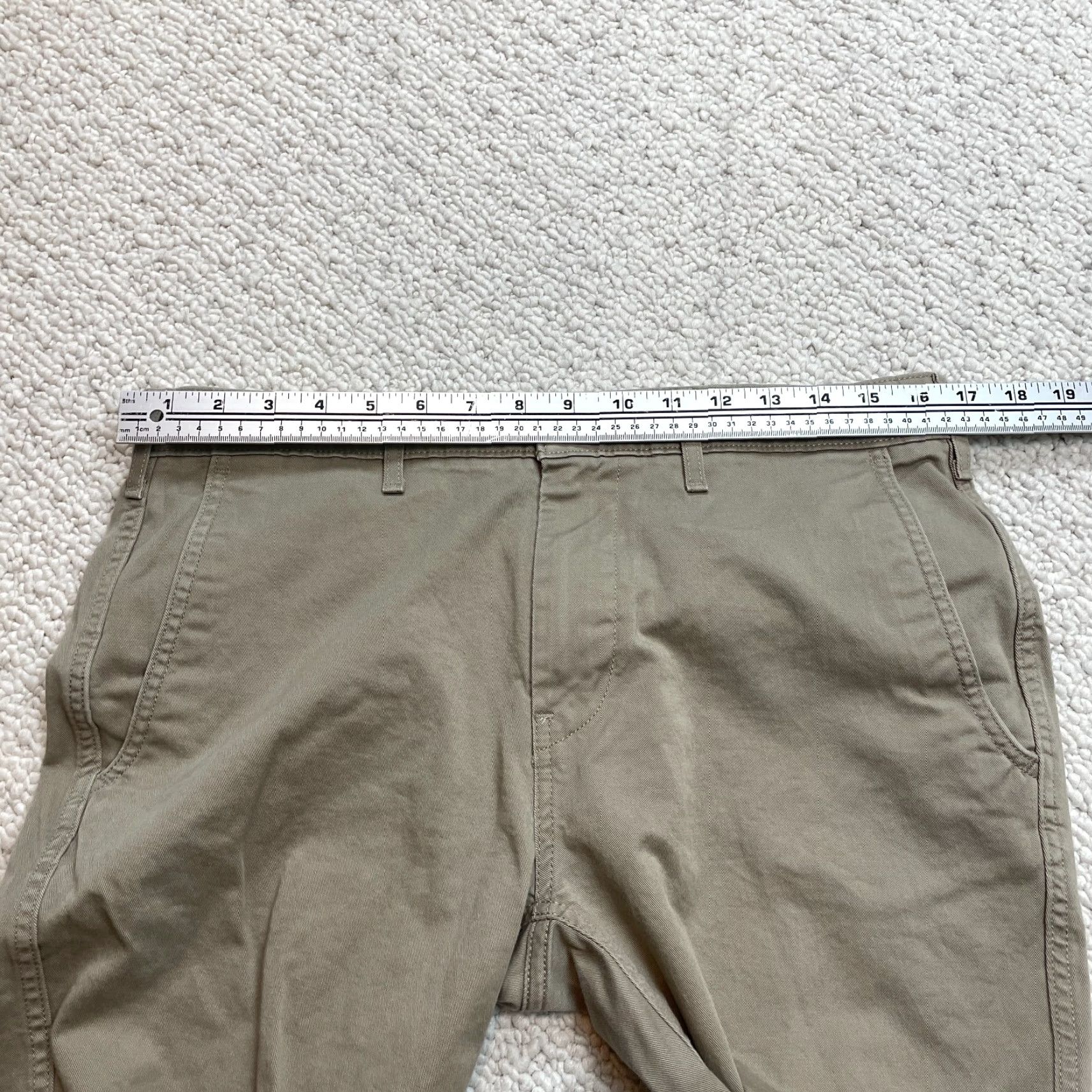 Levi's Levi's Chino Pants Men 32x32 Brown Beige Regular Straight Plain Solid Trousers Size US 32 / EU 48 - 5 Thumbnail