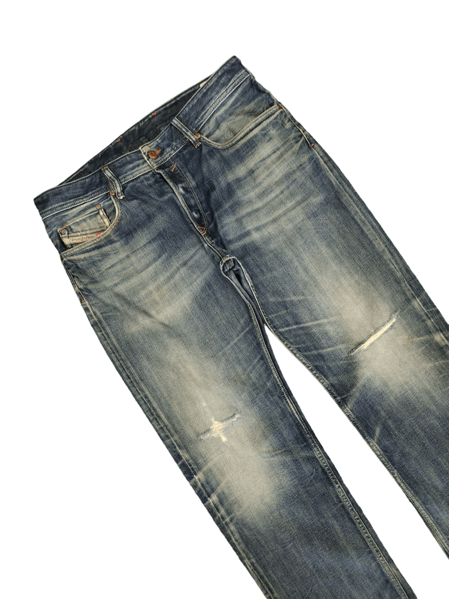 Vintage Y2k Diesel Waykee Distress Faded Regular Straight