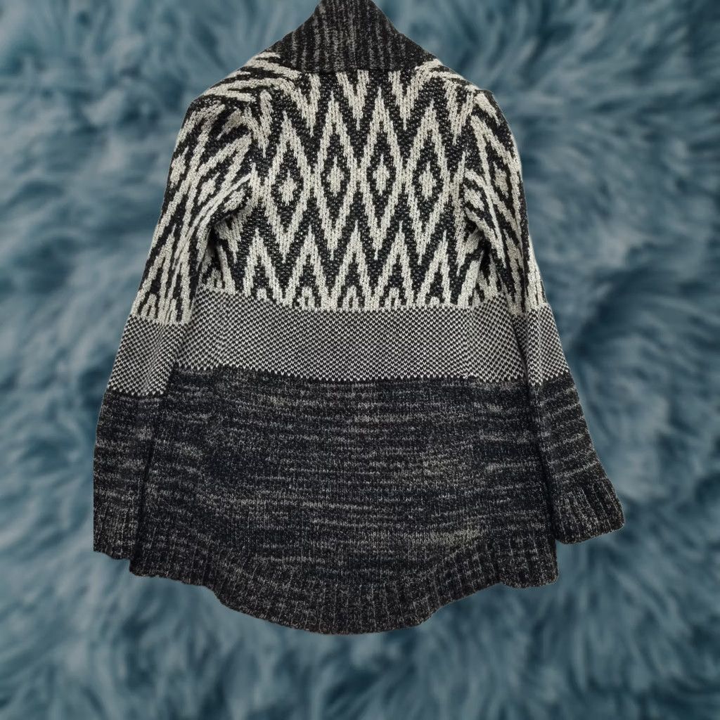 Lucky Brand Lucky Brand Womens Cardigan Sweater Southwest Design Grey Size Small Size S / US 4 / IT 40 - 1 Thumbnail